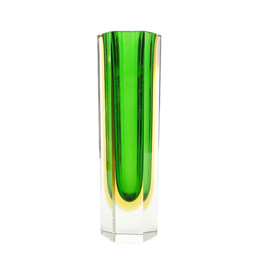 Murano Sommerso Vase, mid-century modern, glass, by F. Poli, Italy, 1950s.