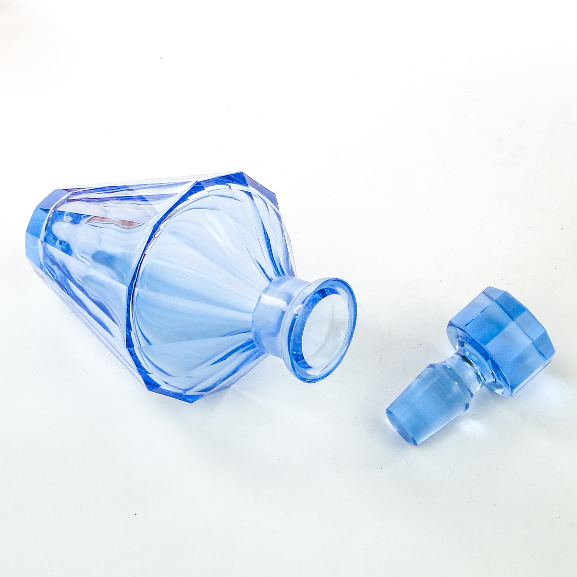 Karafka Art Deco, kryształ, Moser, Czechosłowacja, lata 50. - 104138