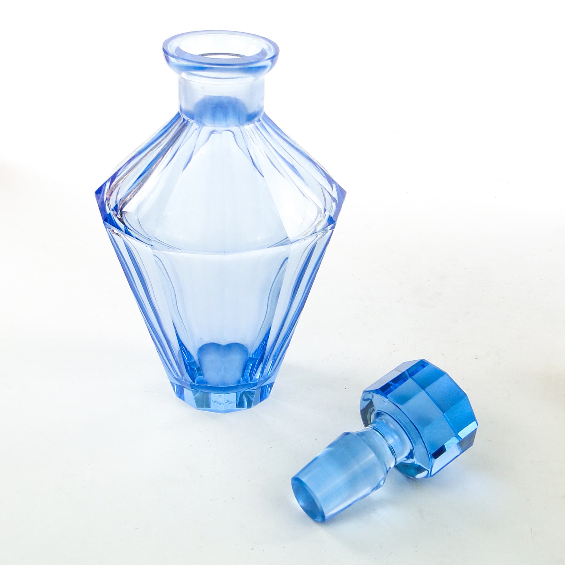 Karafka Art Deco, kryształ, Moser, Czechosłowacja, lata 50. - 104139