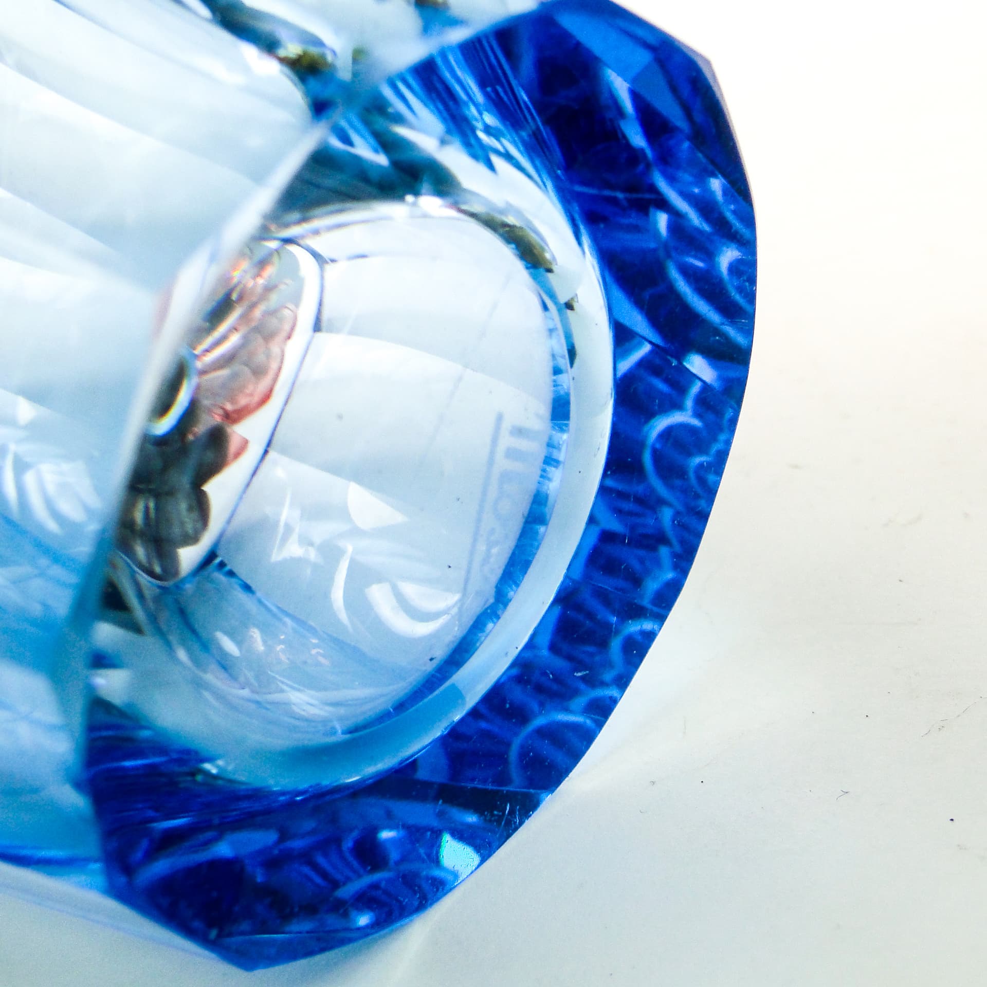 Karafka Art Deco, kryształ, Moser, Czechosłowacja, lata 50. - 104146