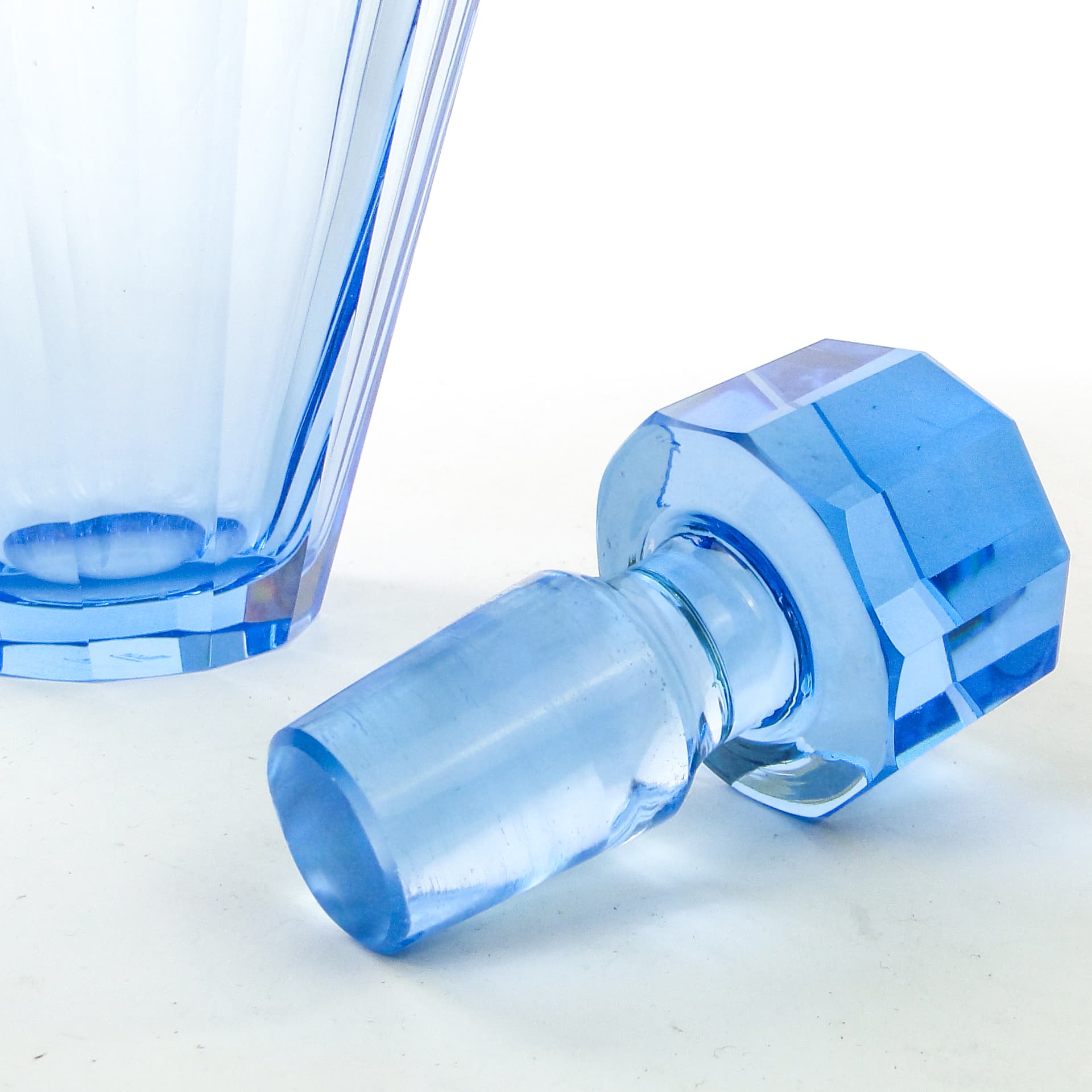 Karafka Art Deco, kryształ, Moser, Czechosłowacja, lata 50. - 104140