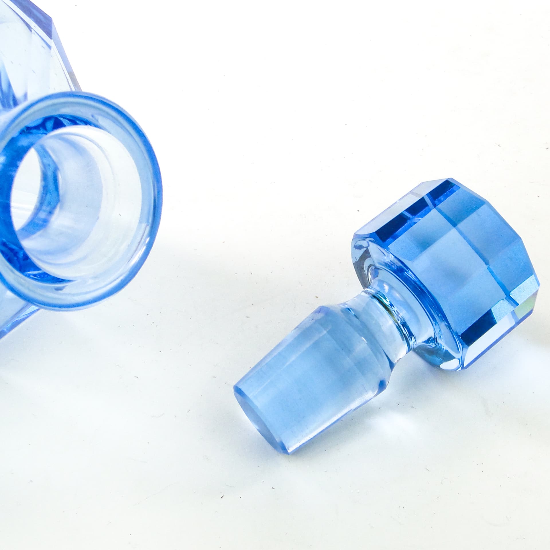 Karafka Art Deco, kryształ, Moser, Czechosłowacja, lata 50. - 104145