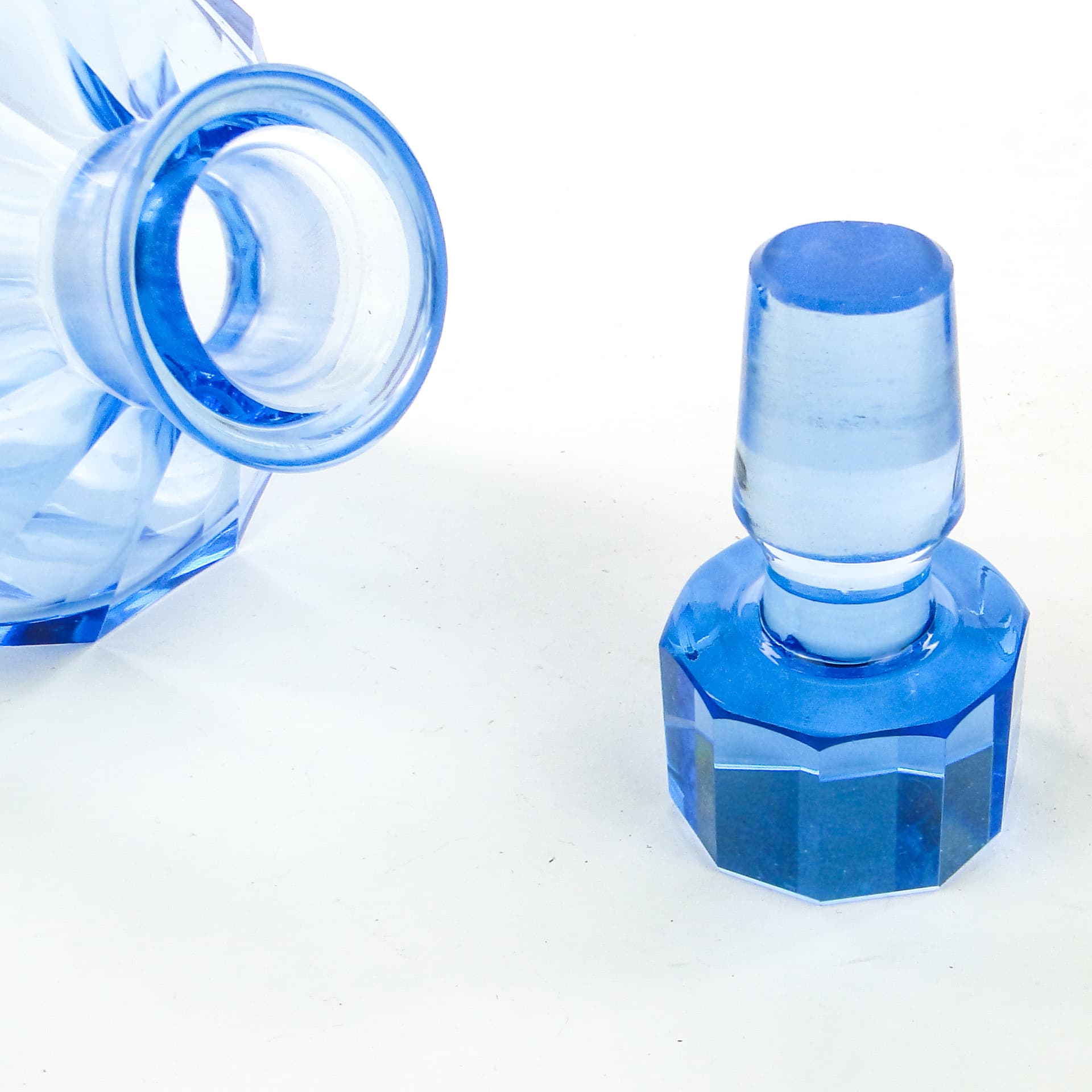 Karafka Art Deco, kryształ, Moser, Czechosłowacja, lata 50. - 104144