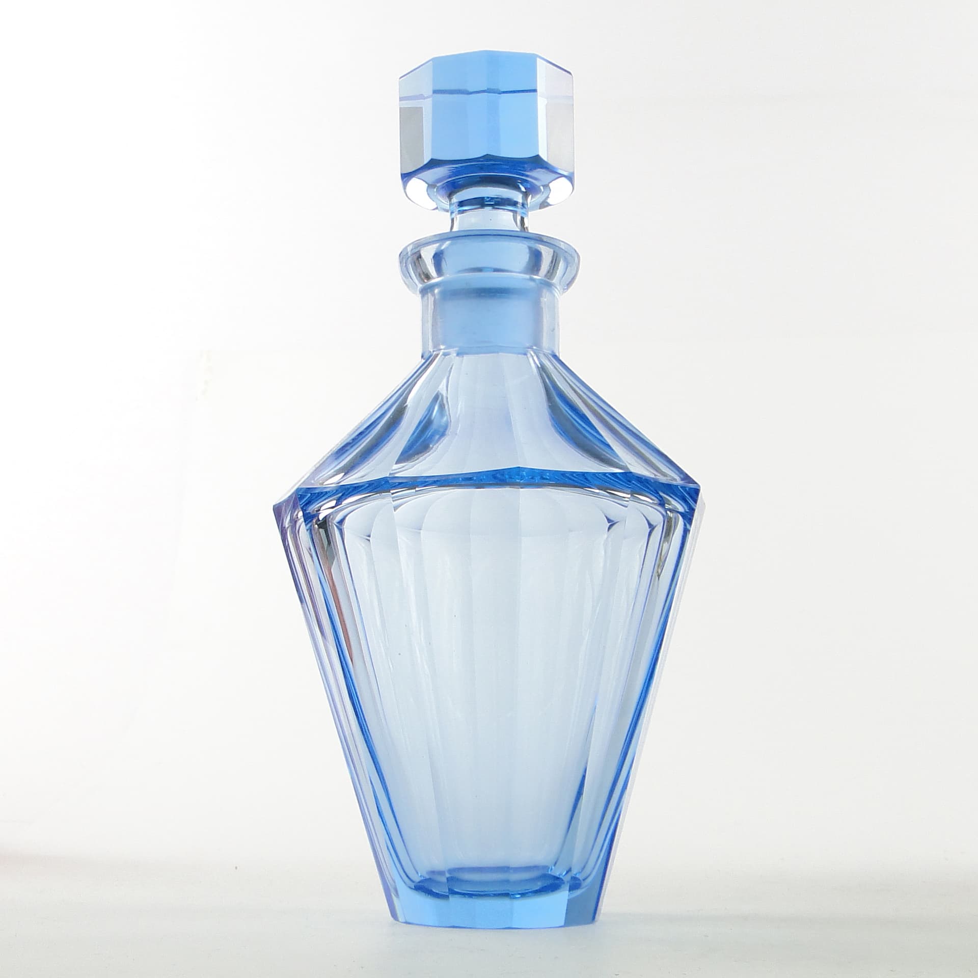 Karafka Art Deco, kryształ, Moser, Czechosłowacja, lata 50. - 104136