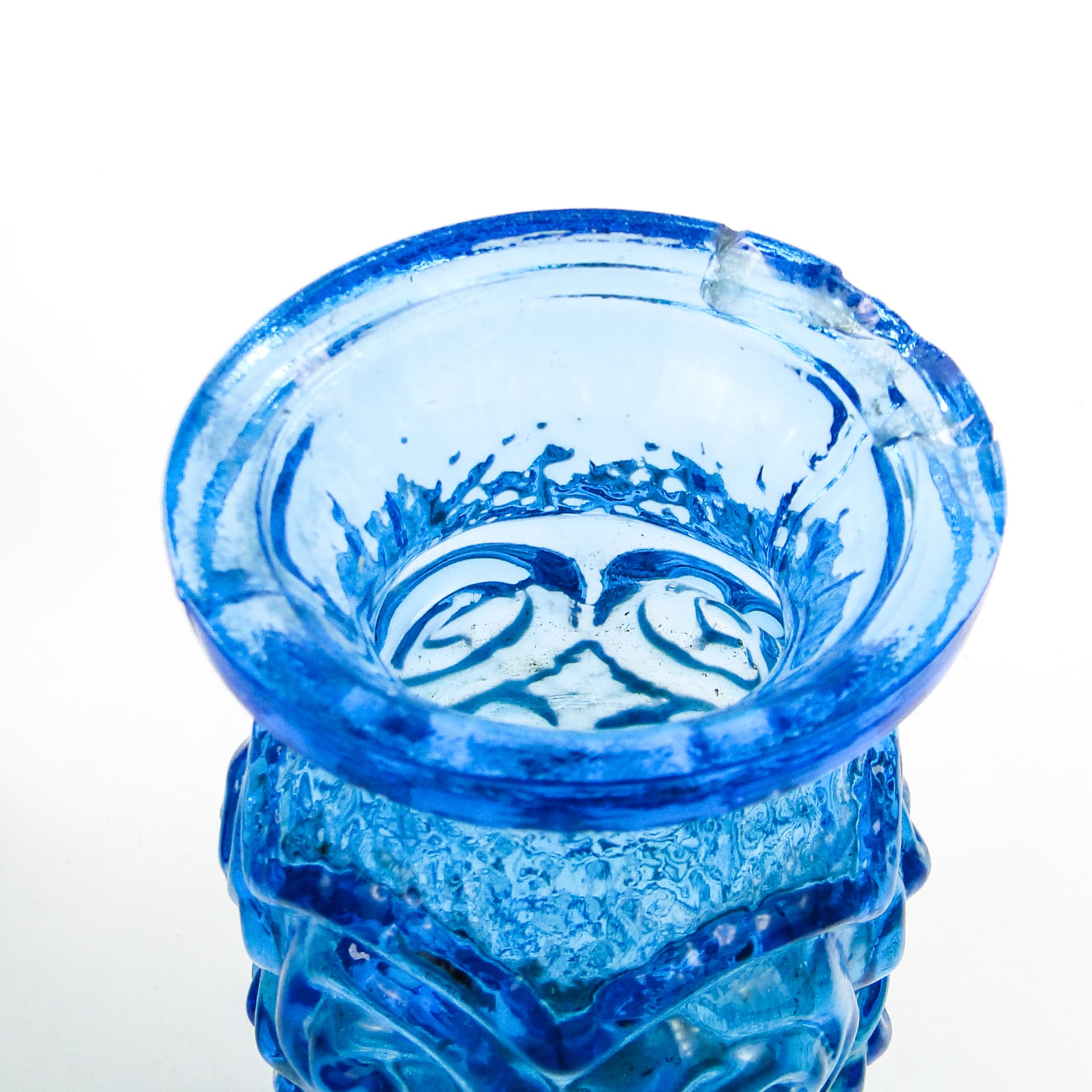 Roze vase, mid-century modern, glass, Poland, 1970s. - 104216