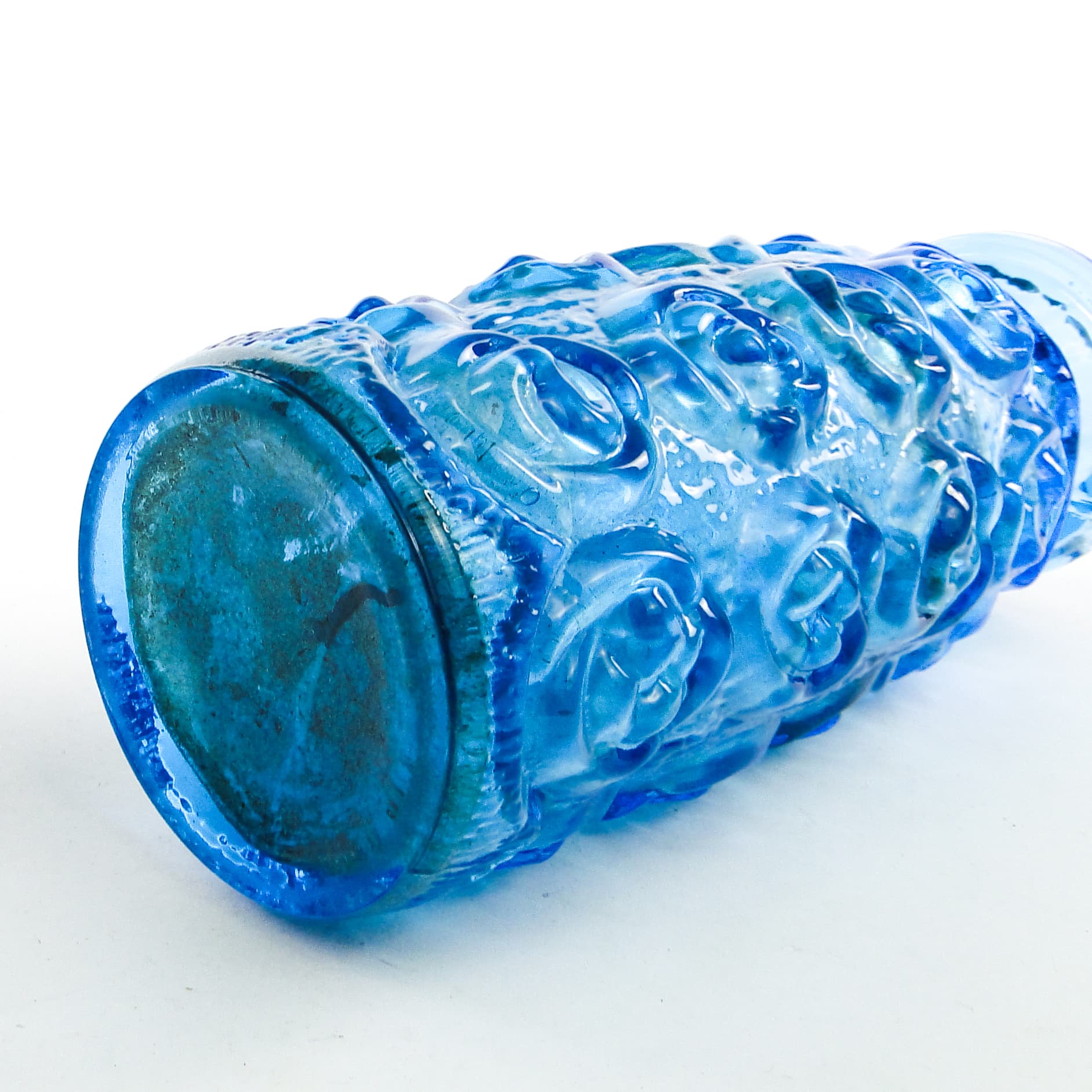 Roze vase, mid-century modern, glass, Poland, 1970s. - 104217