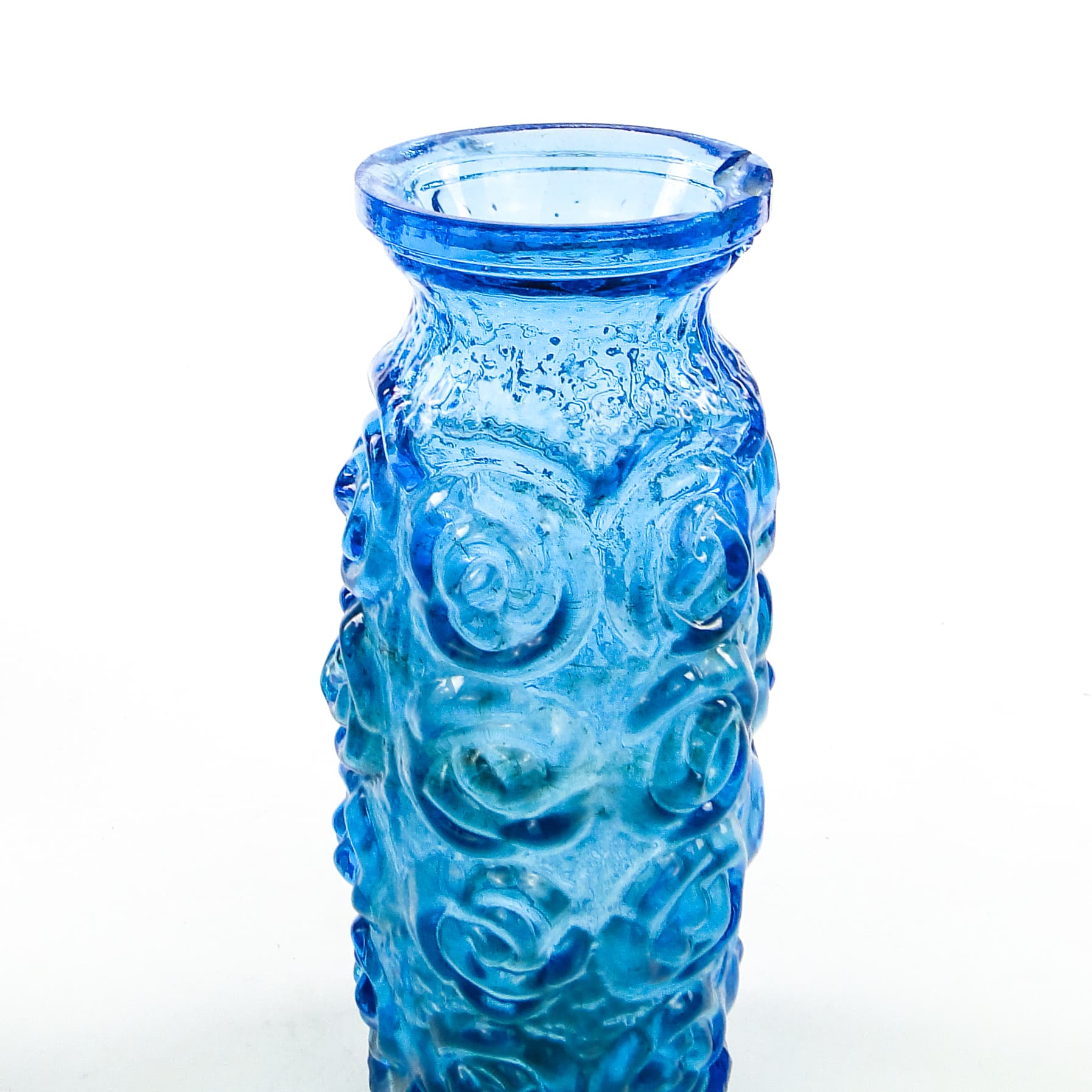 Roze vase, mid-century modern, glass, Poland, 1970s. - 104211