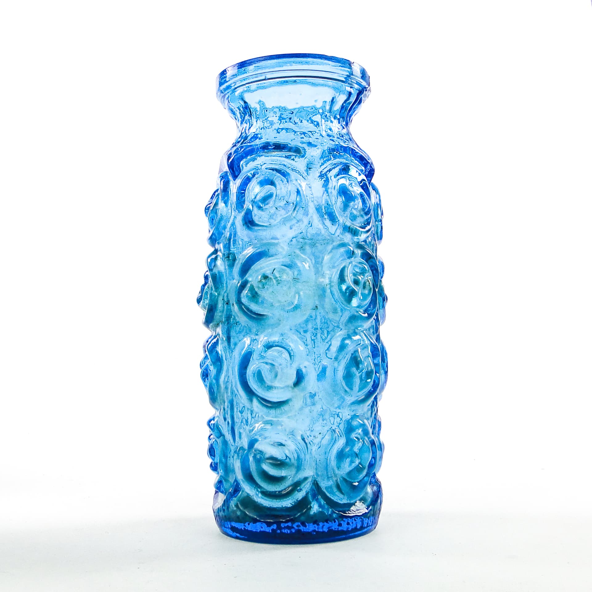 Roze vase, mid-century modern, glass, Poland, 1970s. - 104210