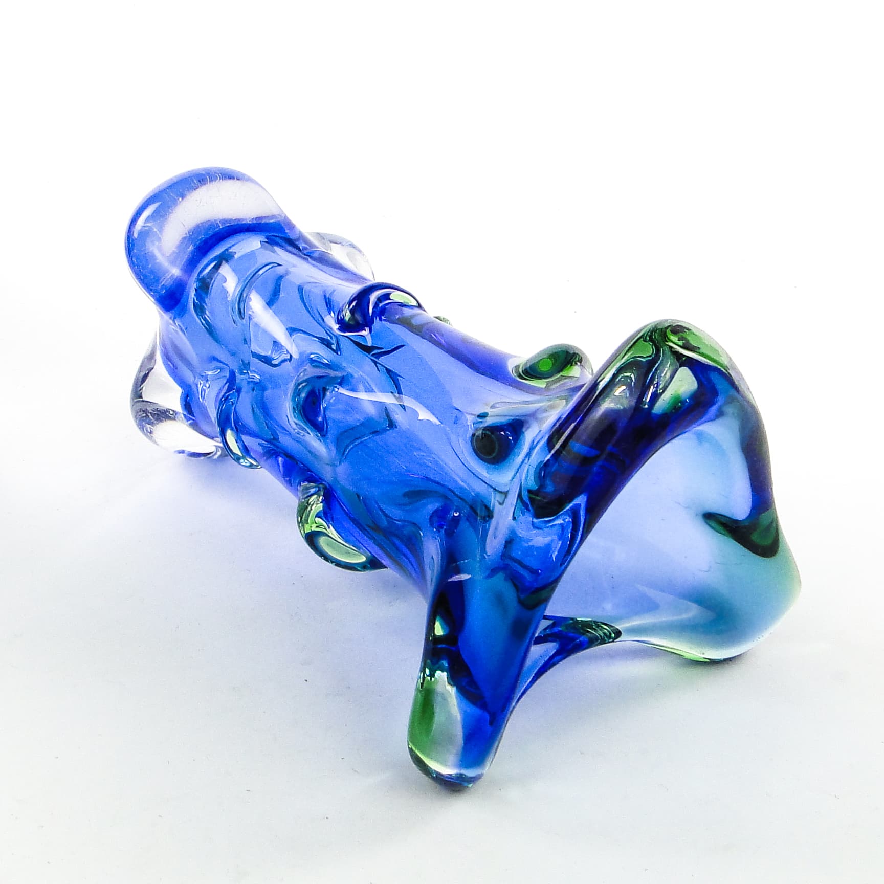 Mid-century modern vase, glass, by J. Hospodka, Czechoslovakia, 1960s. - 104260