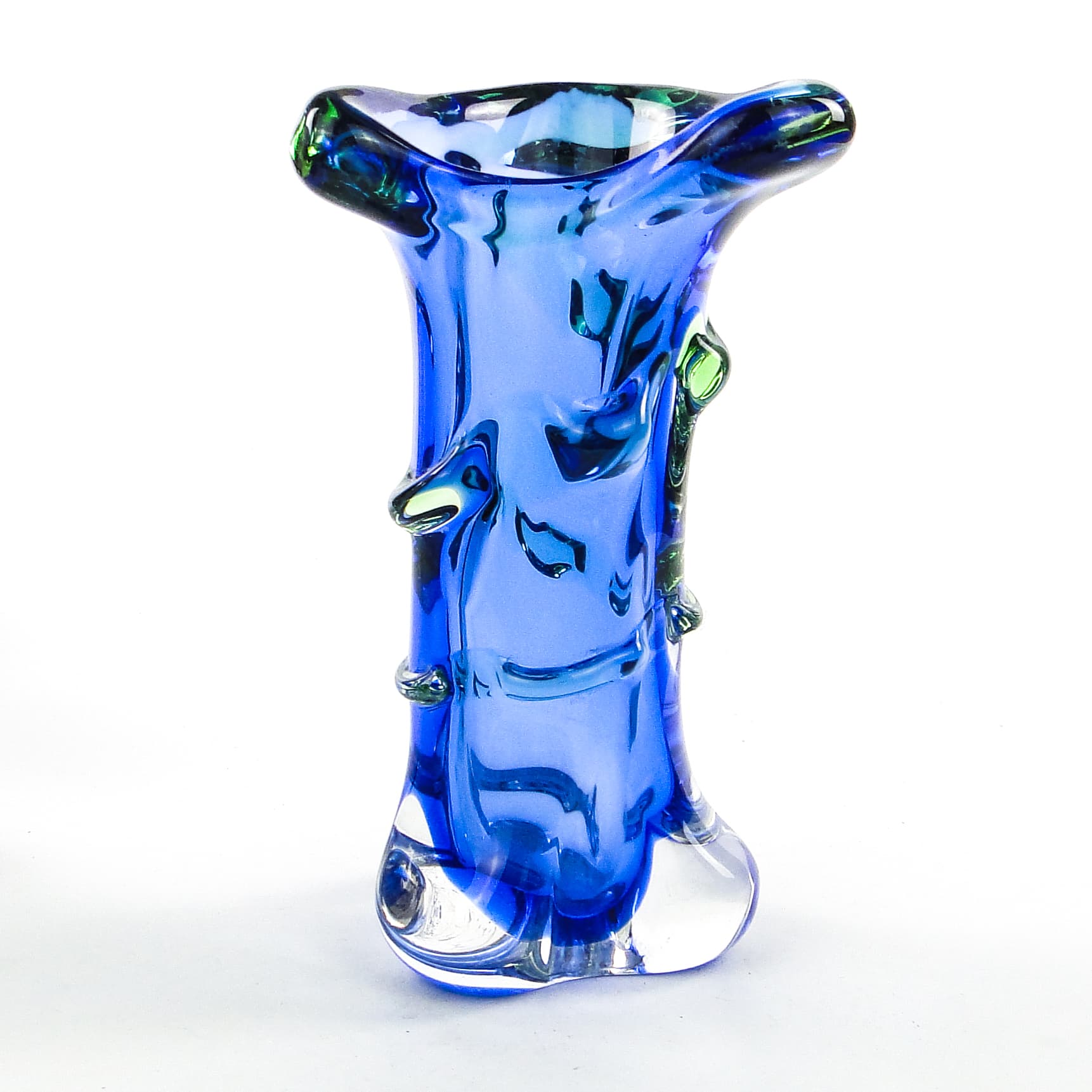 Mid-century modern vase, glass, by J. Hospodka, Czechoslovakia, 1960s. - 104261