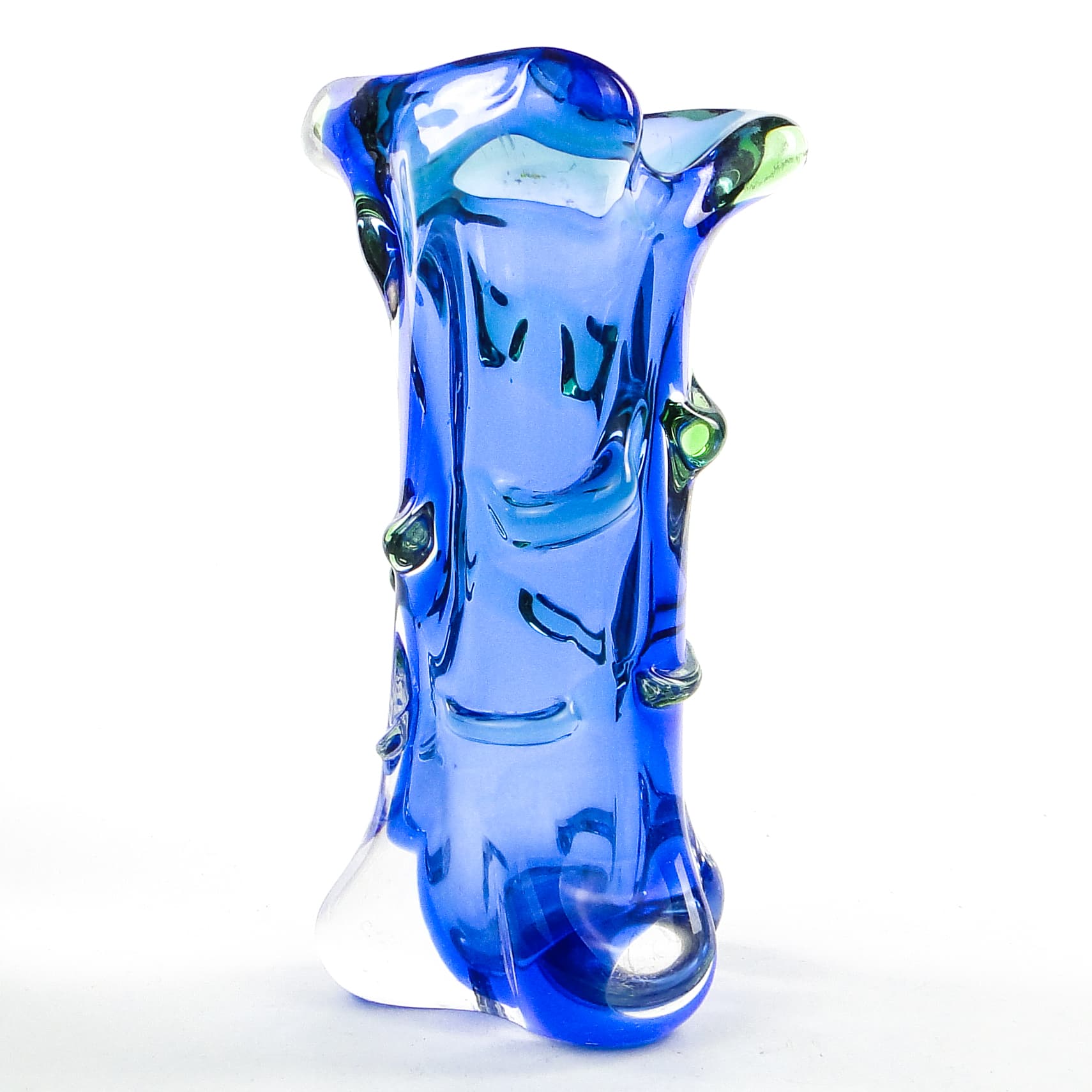 Mid-century modern vase, glass, by J. Hospodka, Czechoslovakia, 1960s. - 104256