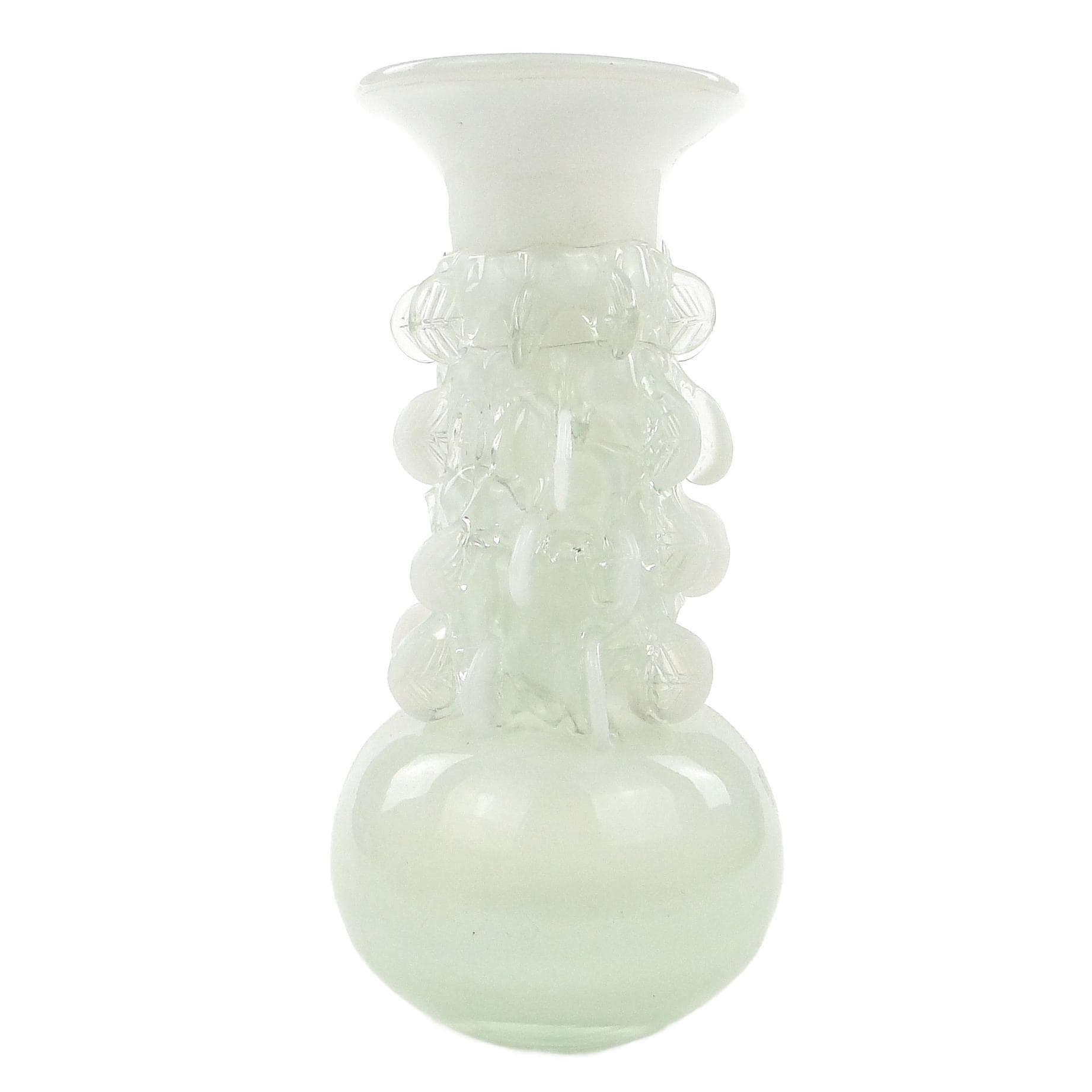 Wazon Panna Młoda, modernizm, szkło, proj. J. Słuczan-Orkusz, Polska, lata 70.