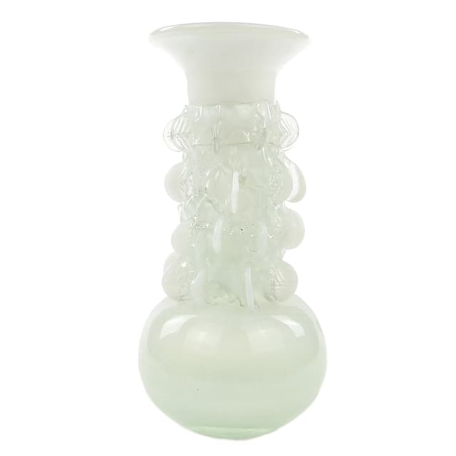 Wazon Panna Młoda, modernizm, szkło, proj. J. Słuczan-Orkusz, Polska, lata 70. - WYMIARY