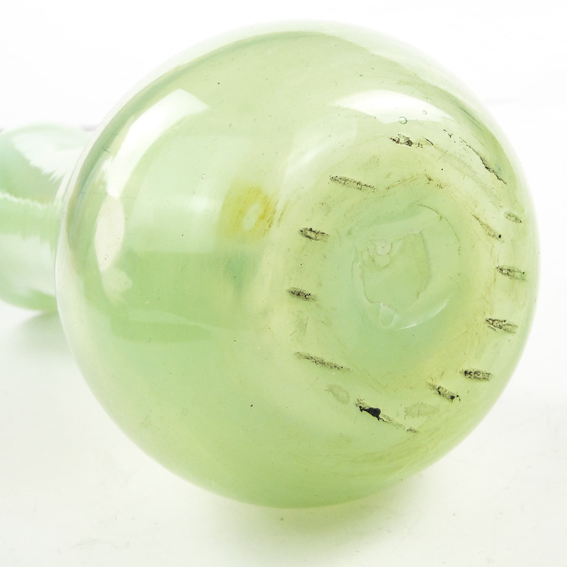 Pitcher, Minimalism, turquoise glass, by J. Słuczan-Orkusz, Poland, 1970s - 104588