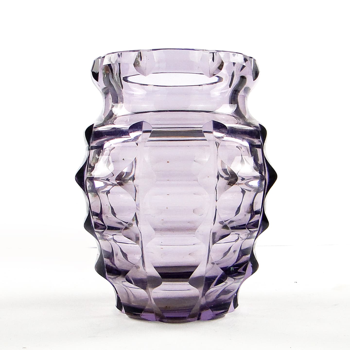 Wazon Art Deco, kryształ mangamowy, Polska, lata 30. - 104729