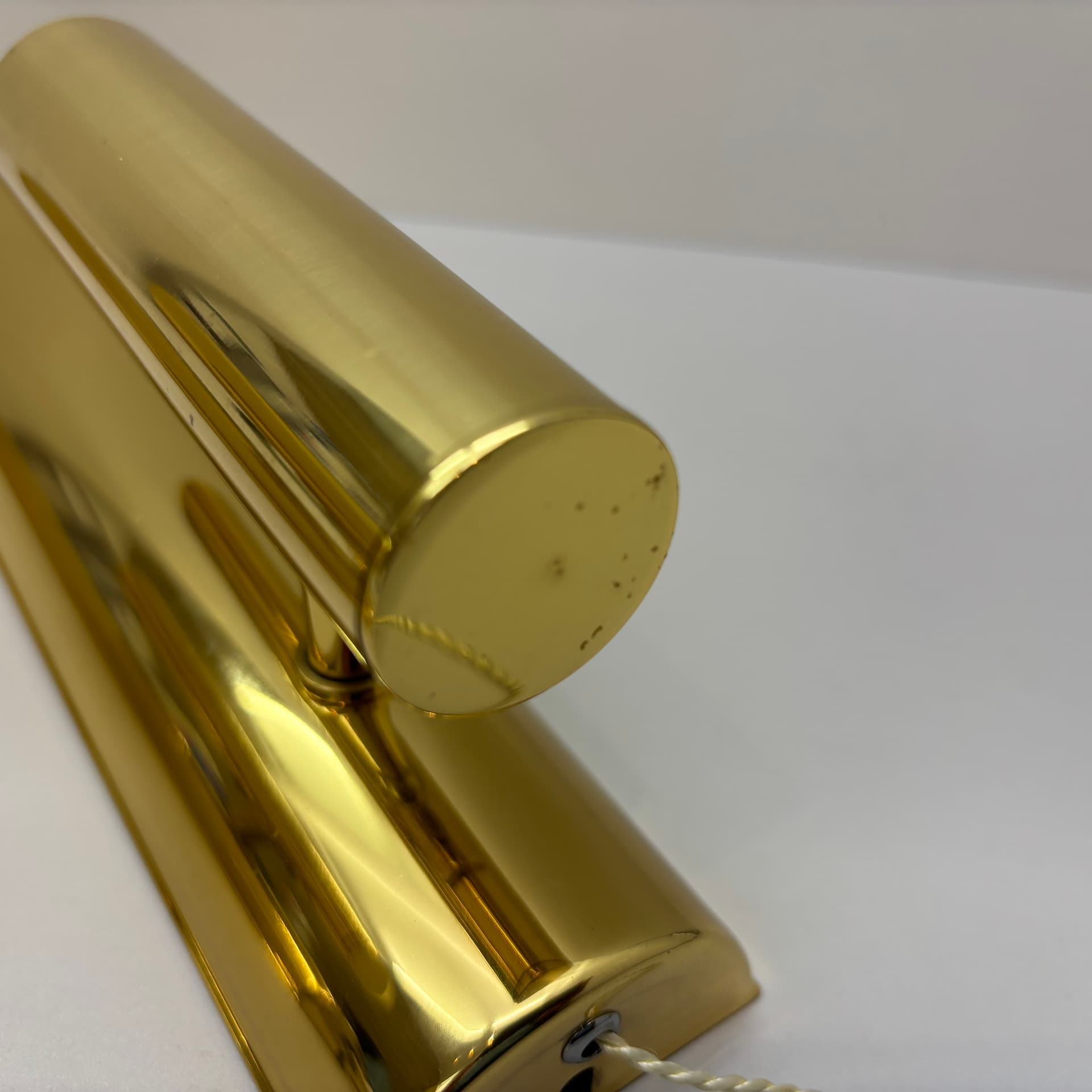 Pair of wall sconces, golden brass, Germany, 1970s. - 104827