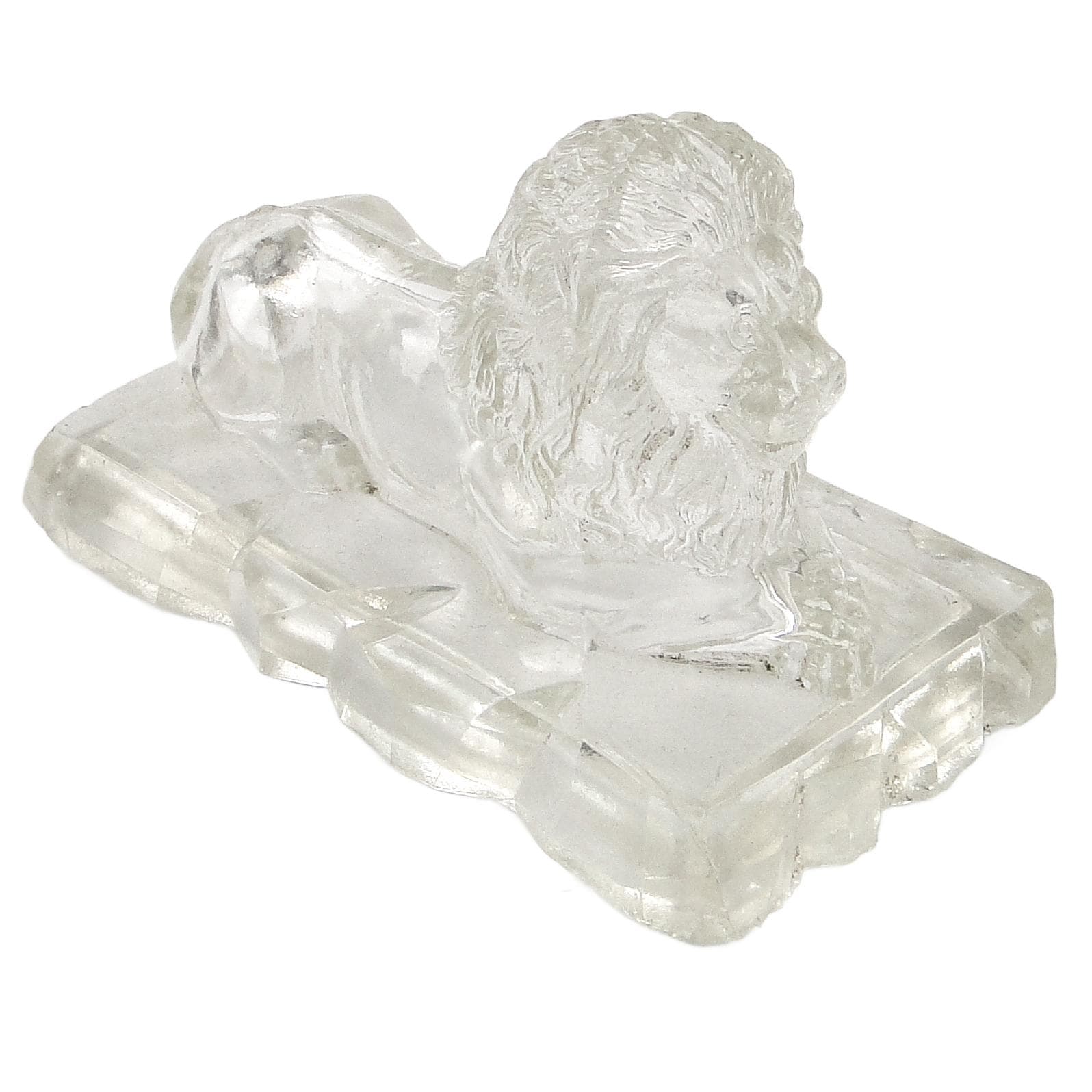 Przycisk do papieru Art Deco, szkło, Niemcy, lata 30.