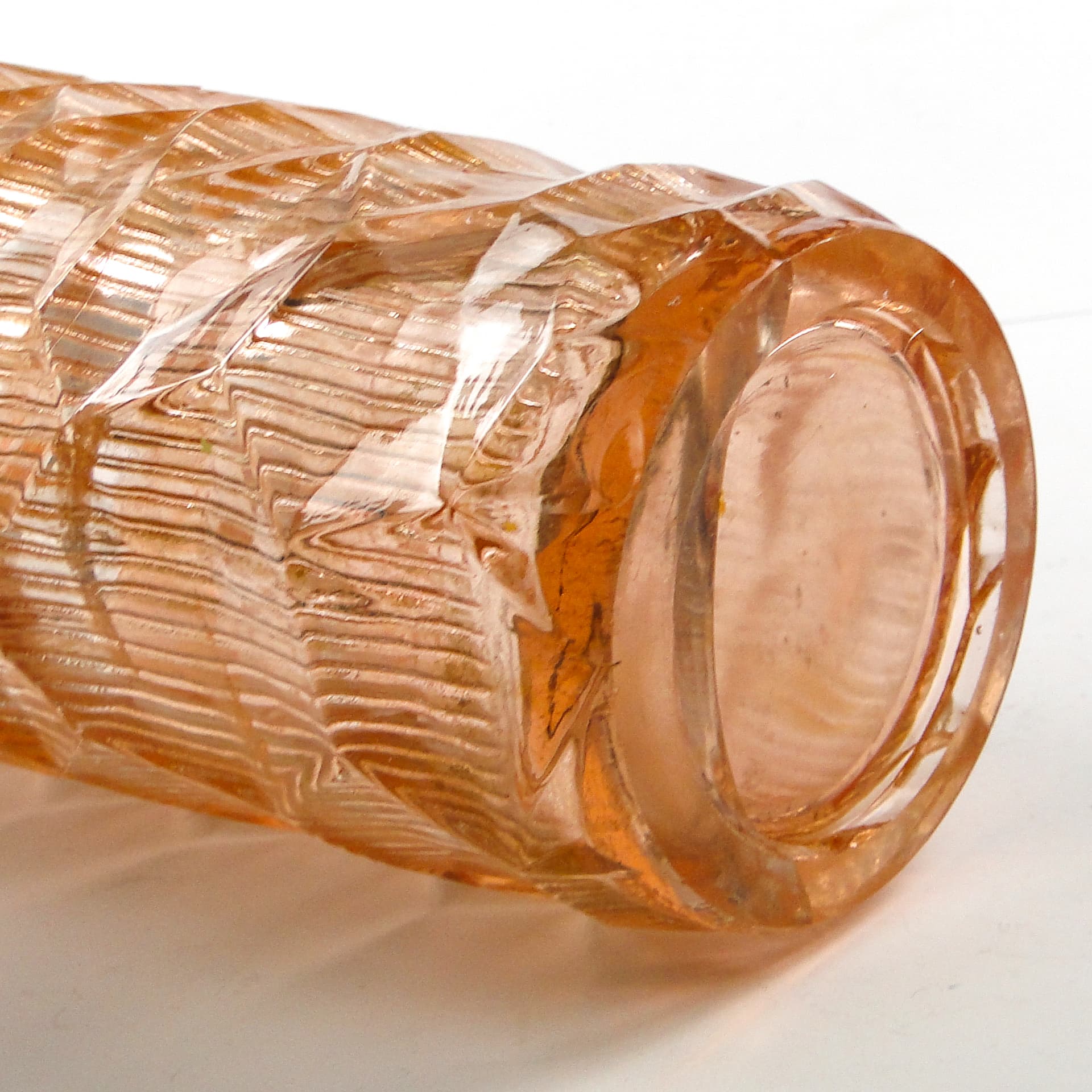 Wazon Okulus, modernizm, szkło rozalinowe, Ząbkowice, Polska, lata 70. - 104866