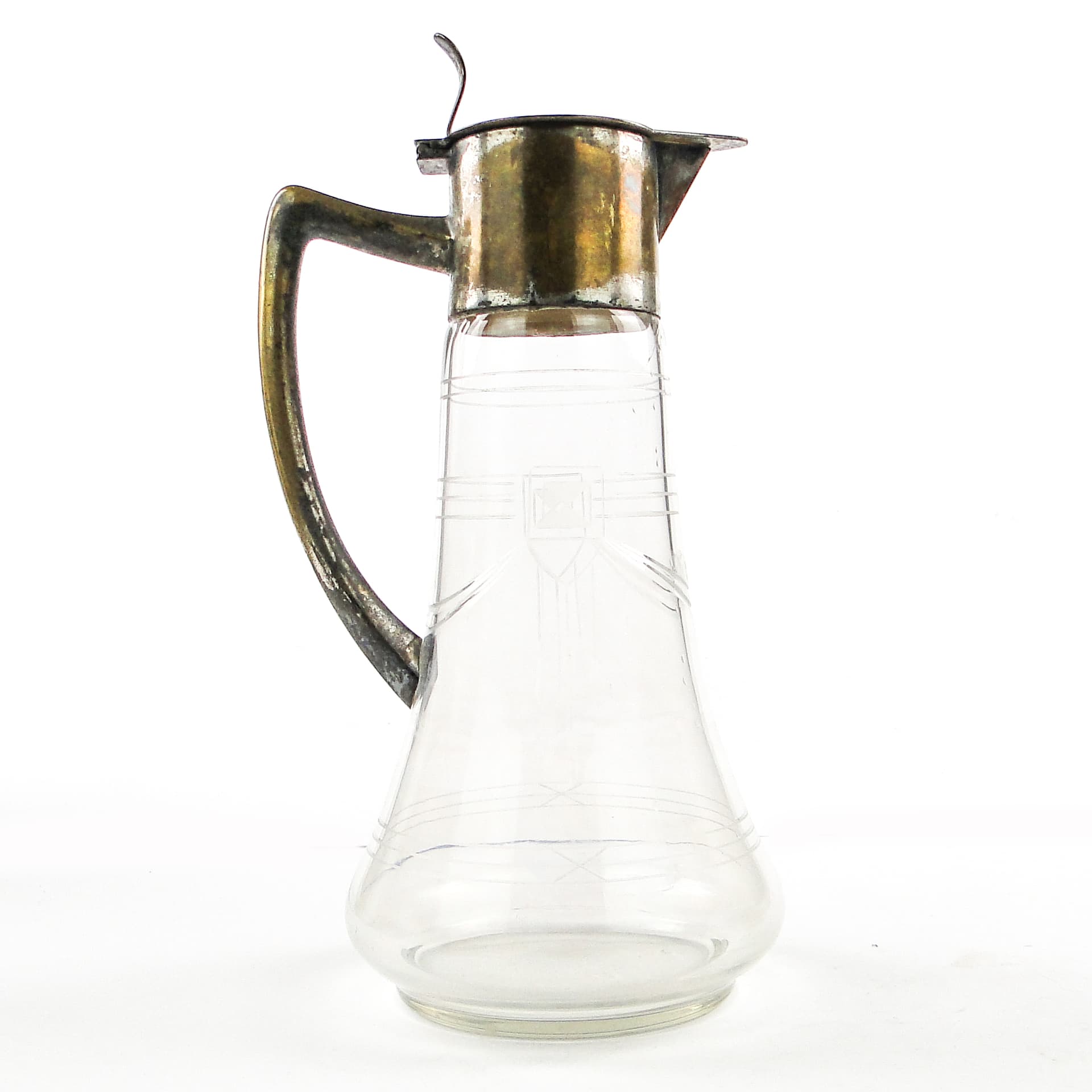 Dzban na wino Art Deco, szkło, Niemcy, lata 20. - 104907