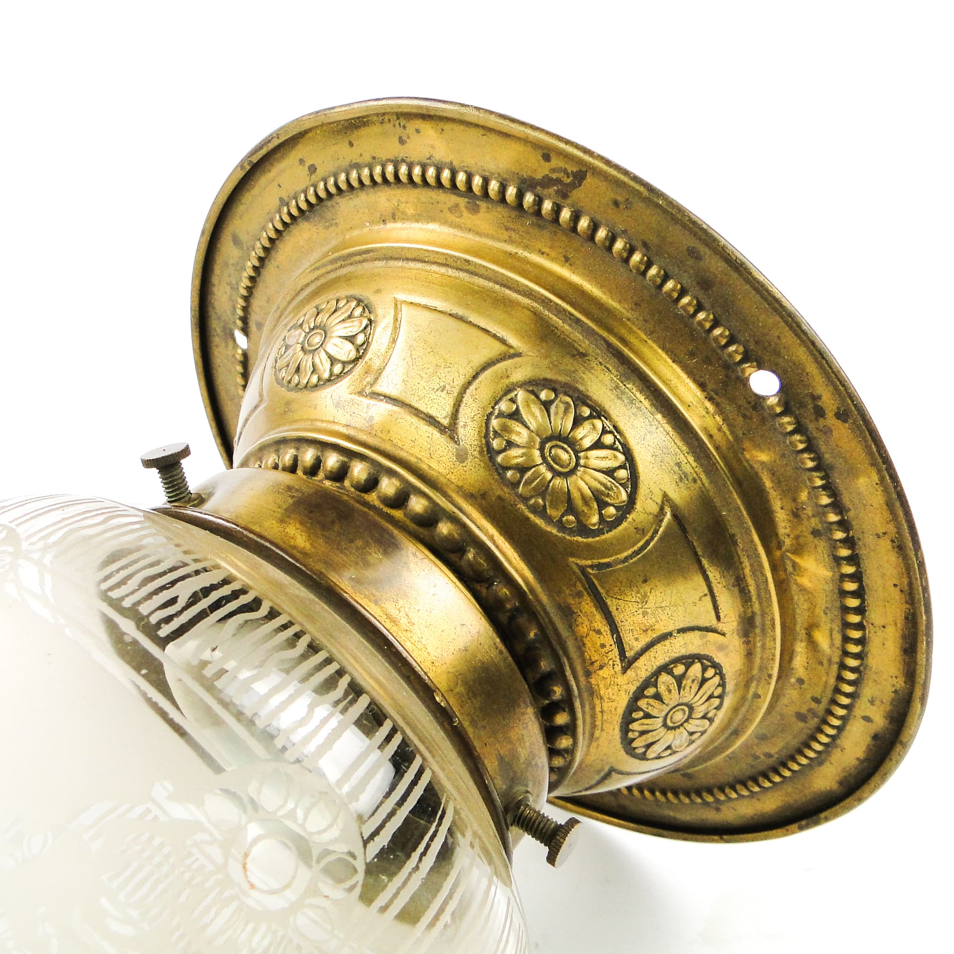 Ceiling Light, Art Nouveau, frosted glass, Austria, 1930s - 104948