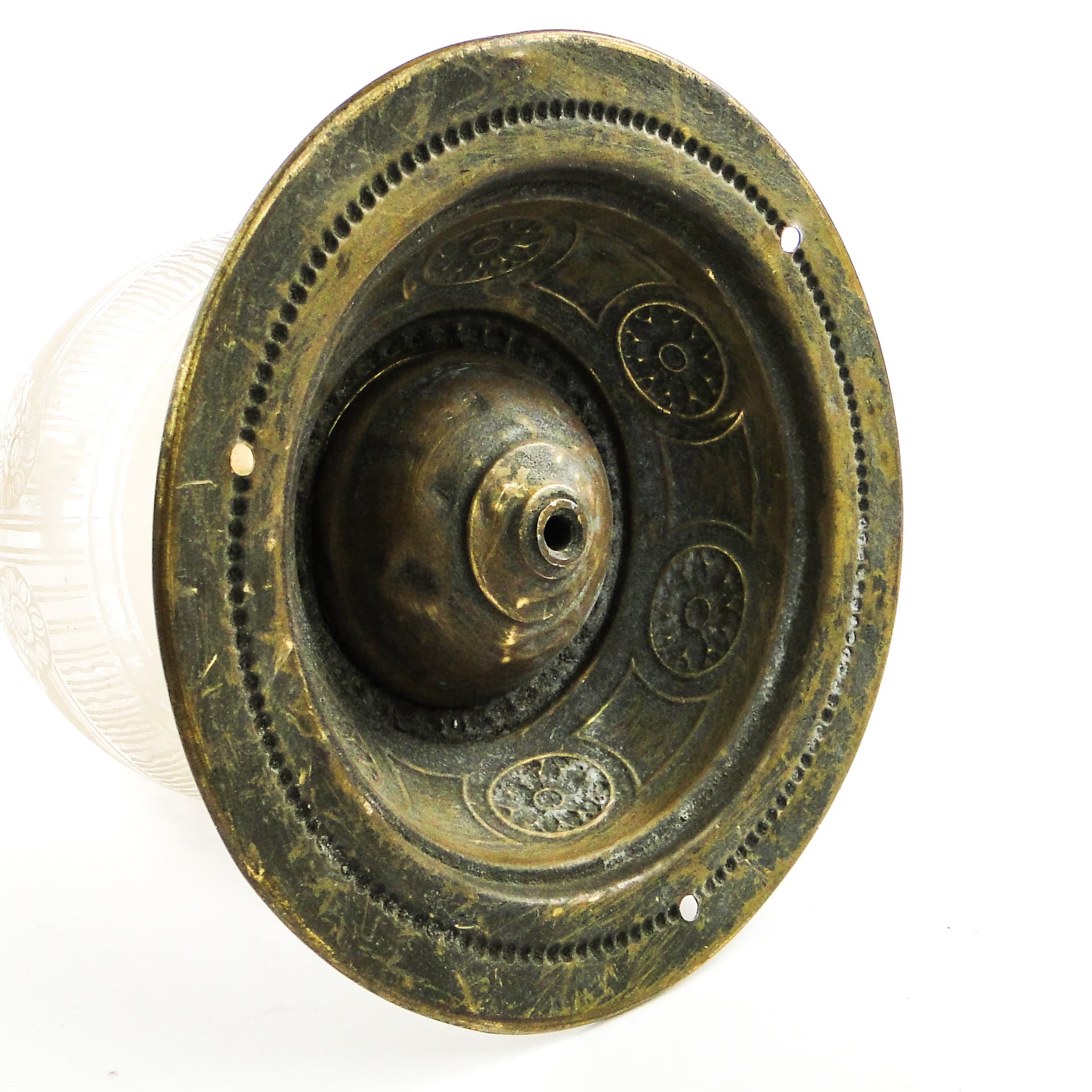 Ceiling Light, Art Nouveau, frosted glass, Austria, 1930s - 104947