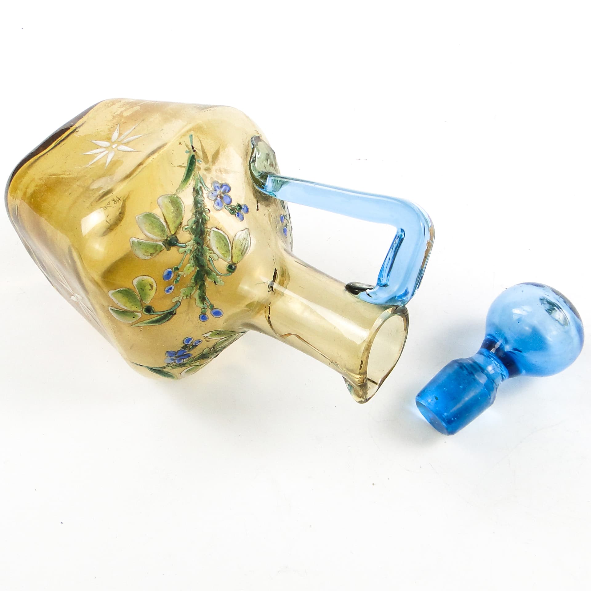 Karafka, Art Nouveau, szkło, Czechosłowacja, początek XX w. - 104968