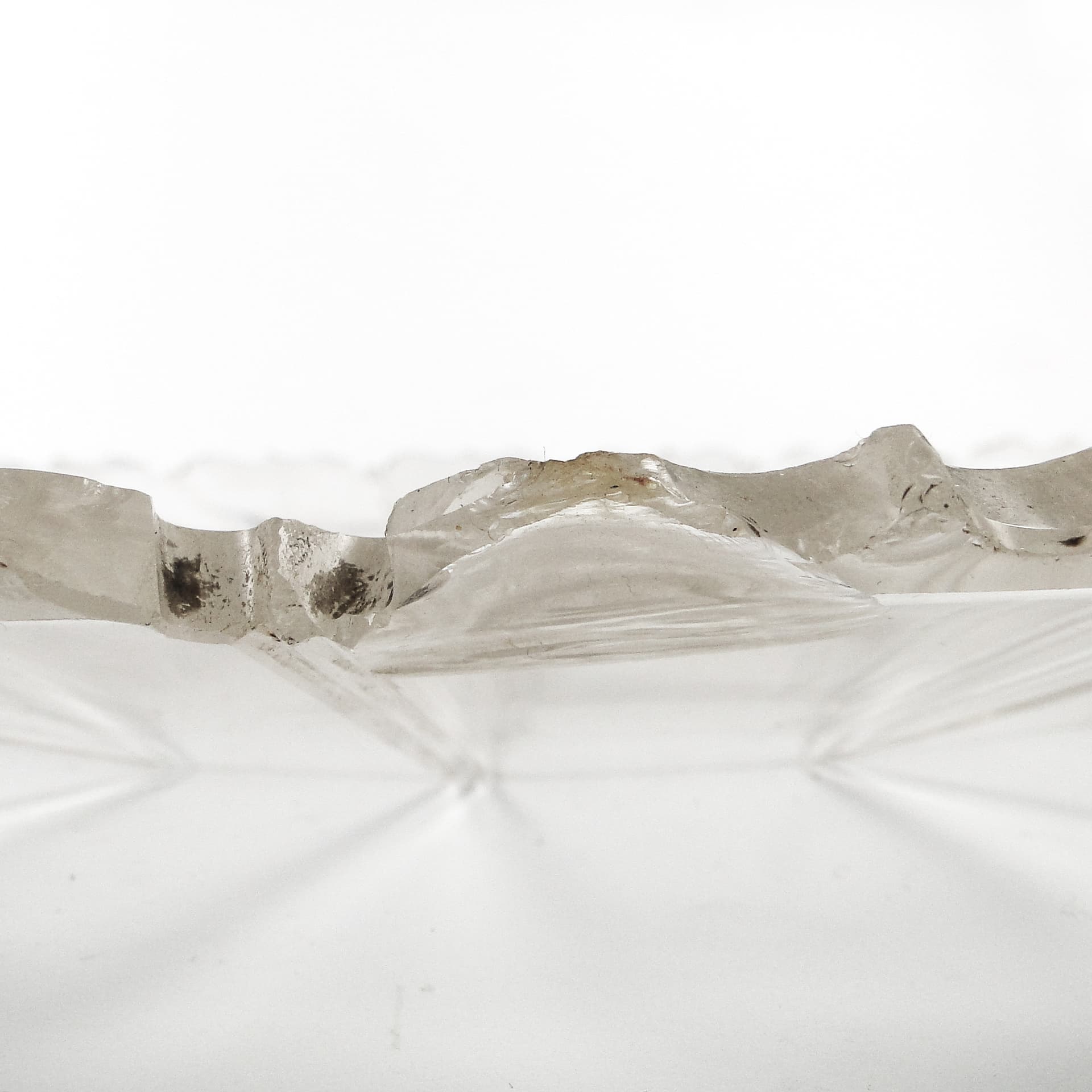 Biedermeier platter, transparent crystal, Czech Republic, 19th c. - 105091