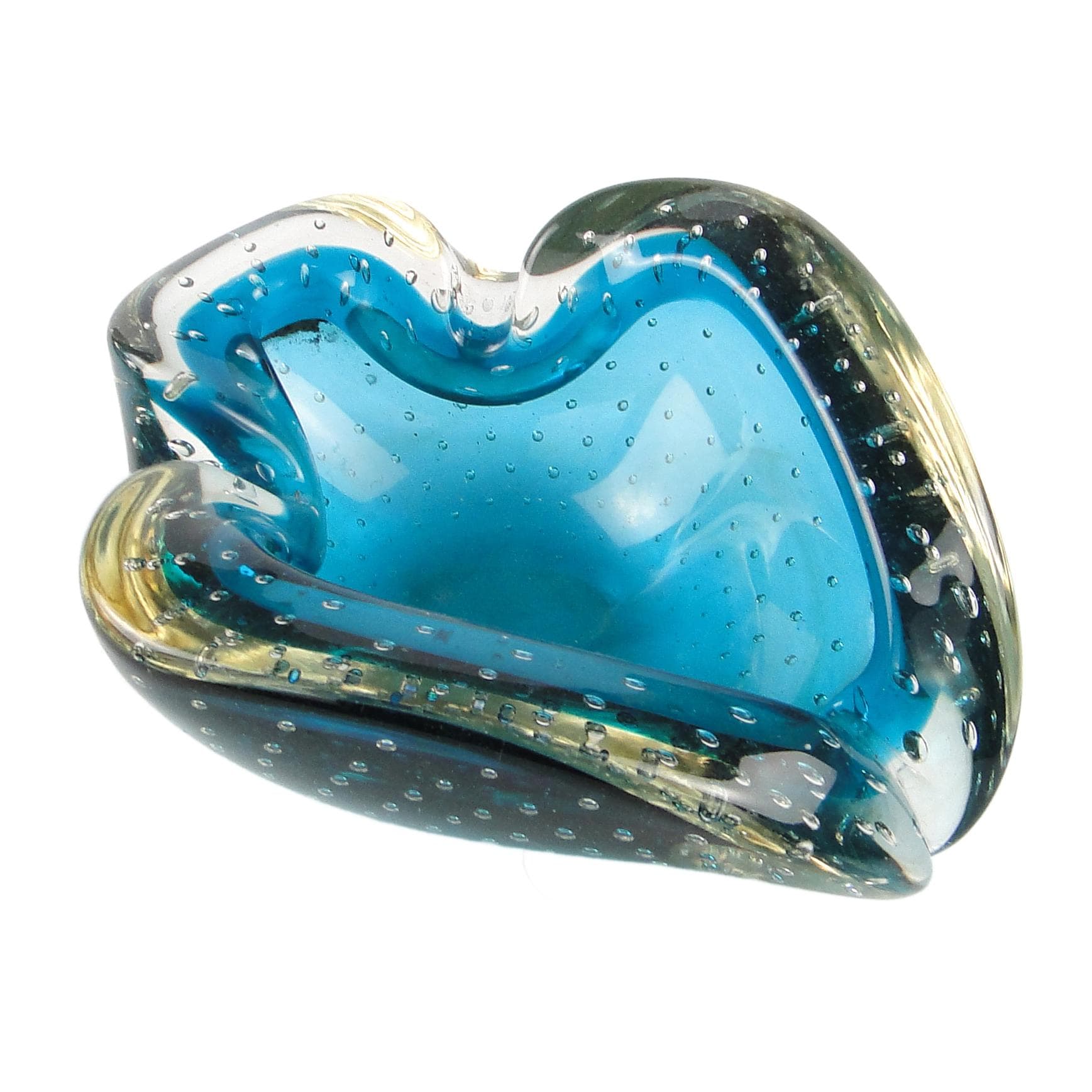 Organizer, Sommerso, Murano glass, Italy, 1950s.