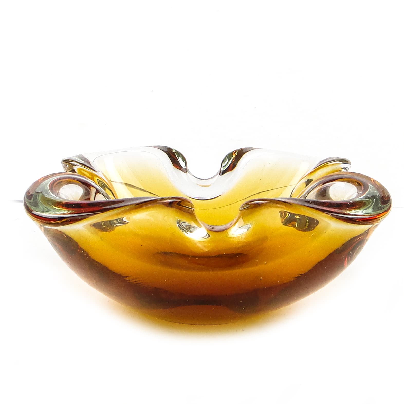 Sommerso desk organizer, Murano glass, Italy, 1950s. - 105145
