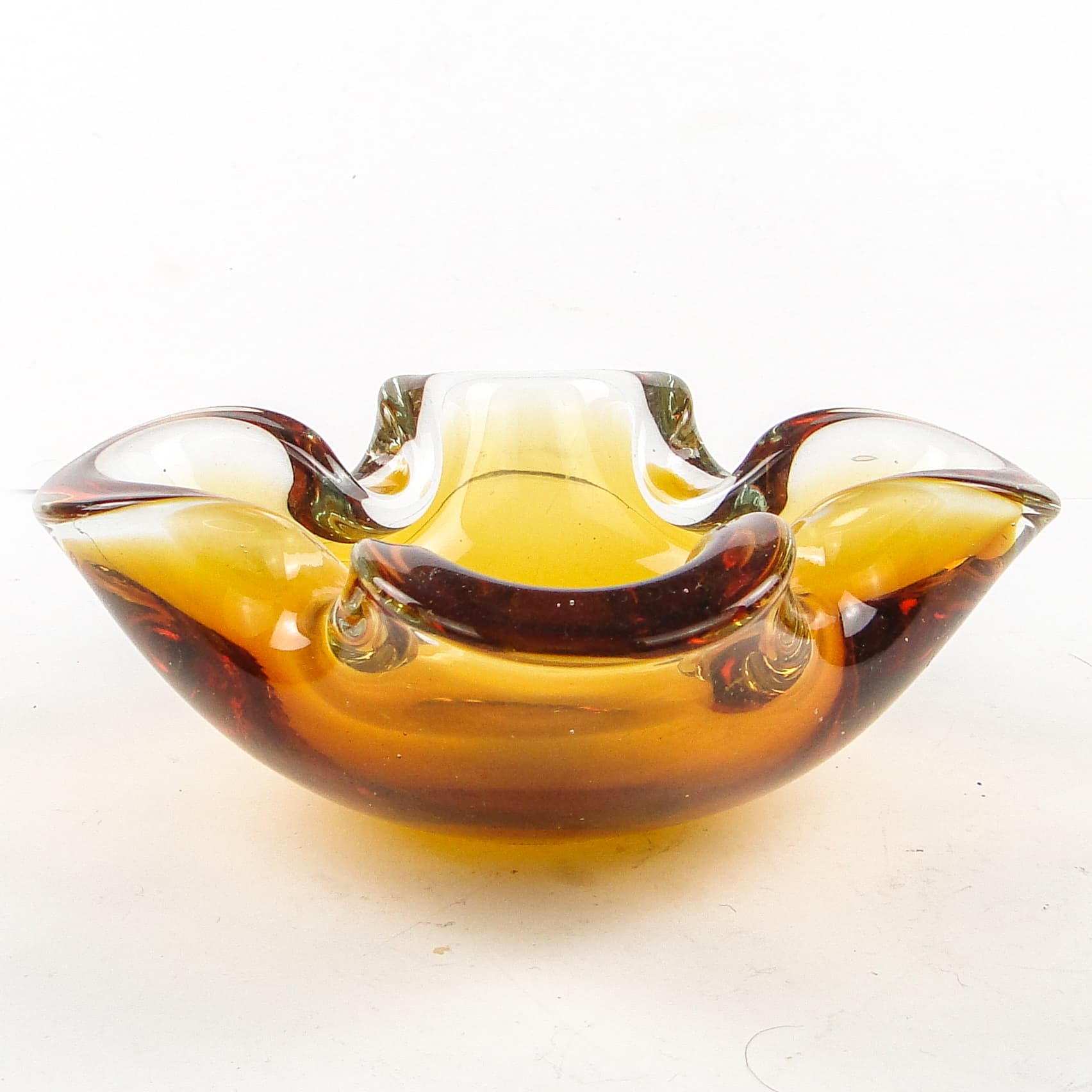 Sommerso desk organizer, Murano glass, Italy, 1950s. - 105144