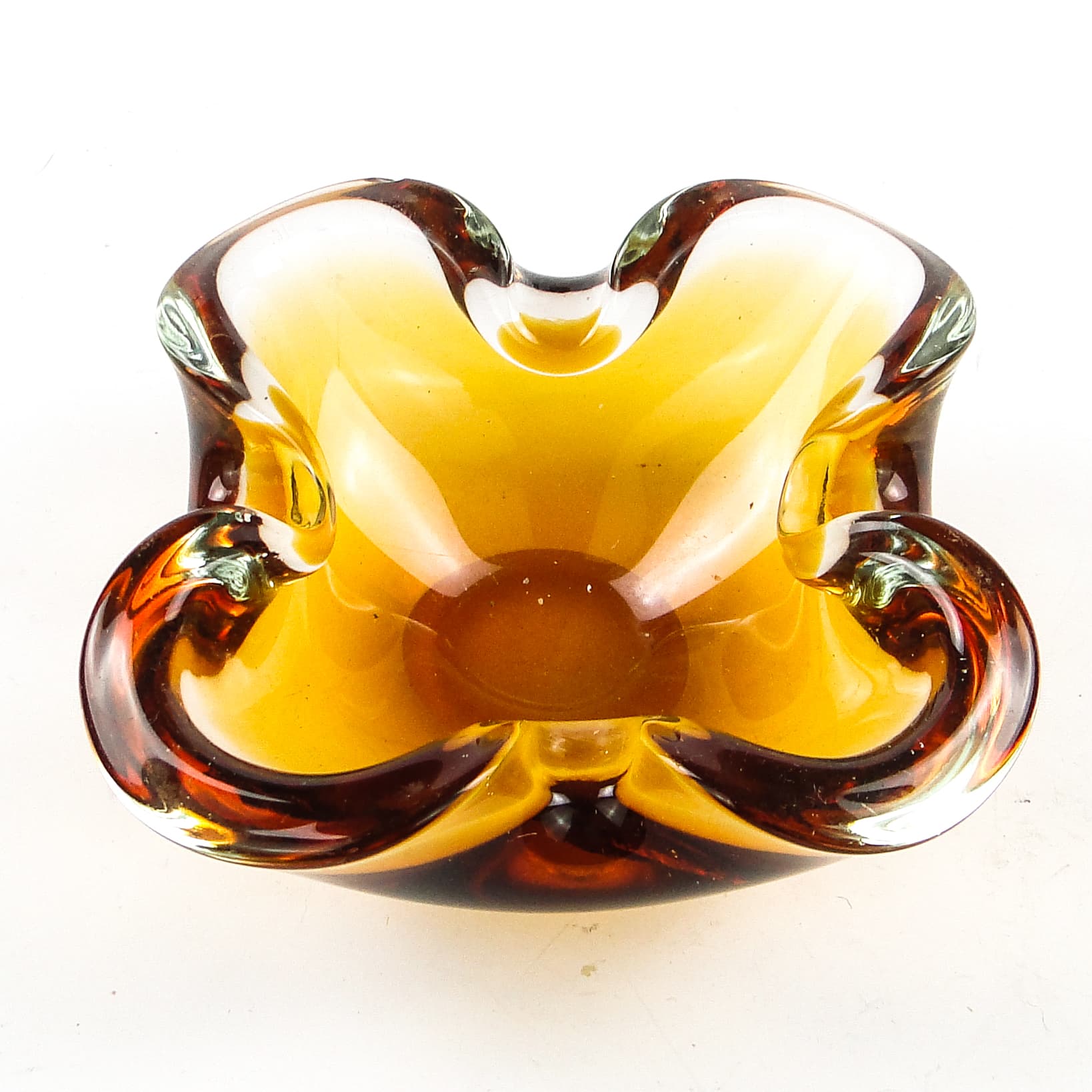 Sommerso desk organizer, Murano glass, Italy, 1950s. - 105146