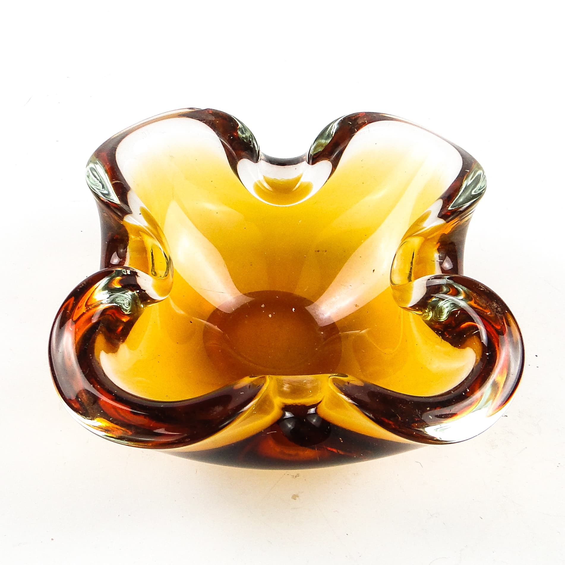 Sommerso desk organizer, Murano glass, Italy, 1950s. - 105150
