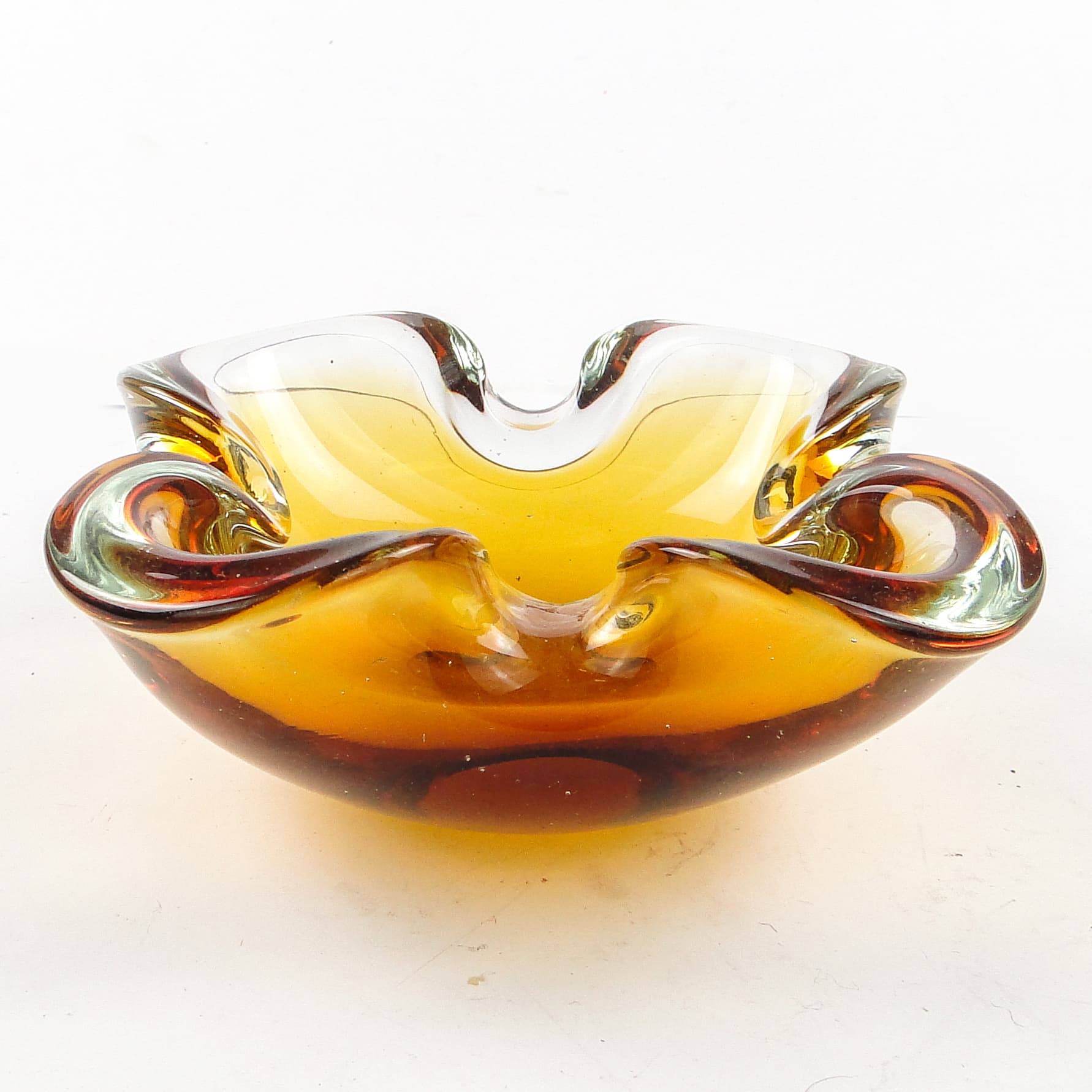 Sommerso desk organizer, Murano glass, Italy, 1950s. - 105142