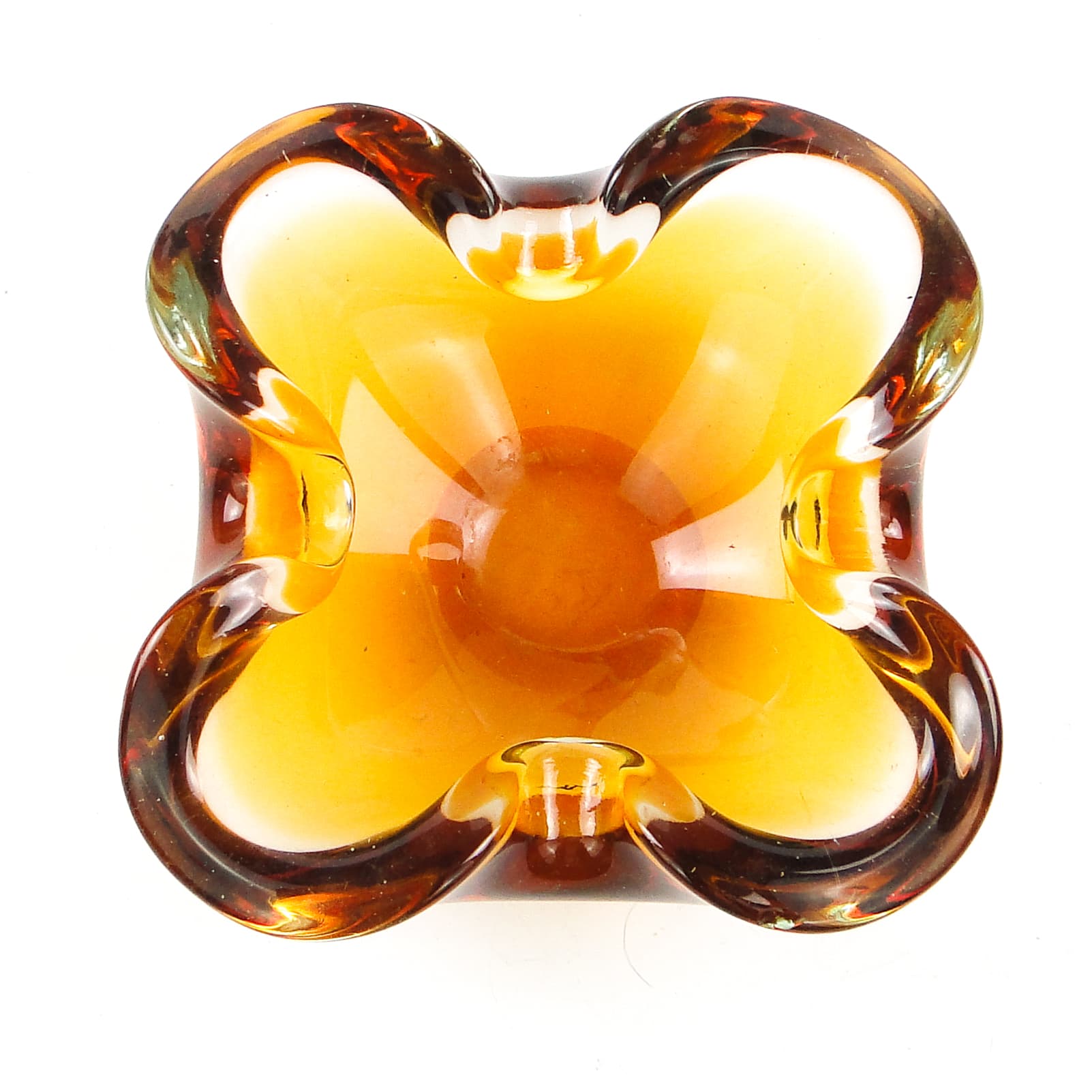 Sommerso desk organizer, Murano glass, Italy, 1950s. - 105151