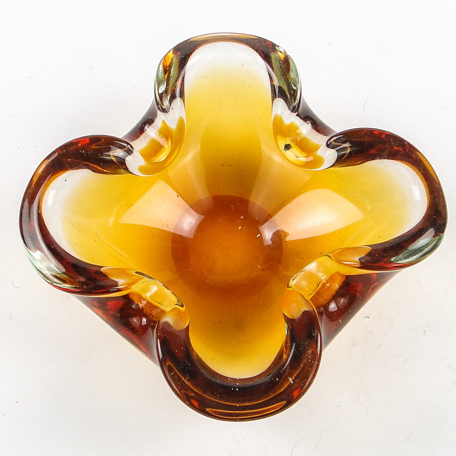 Sommerso desk organizer, Murano glass, Italy, 1950s. - 105143