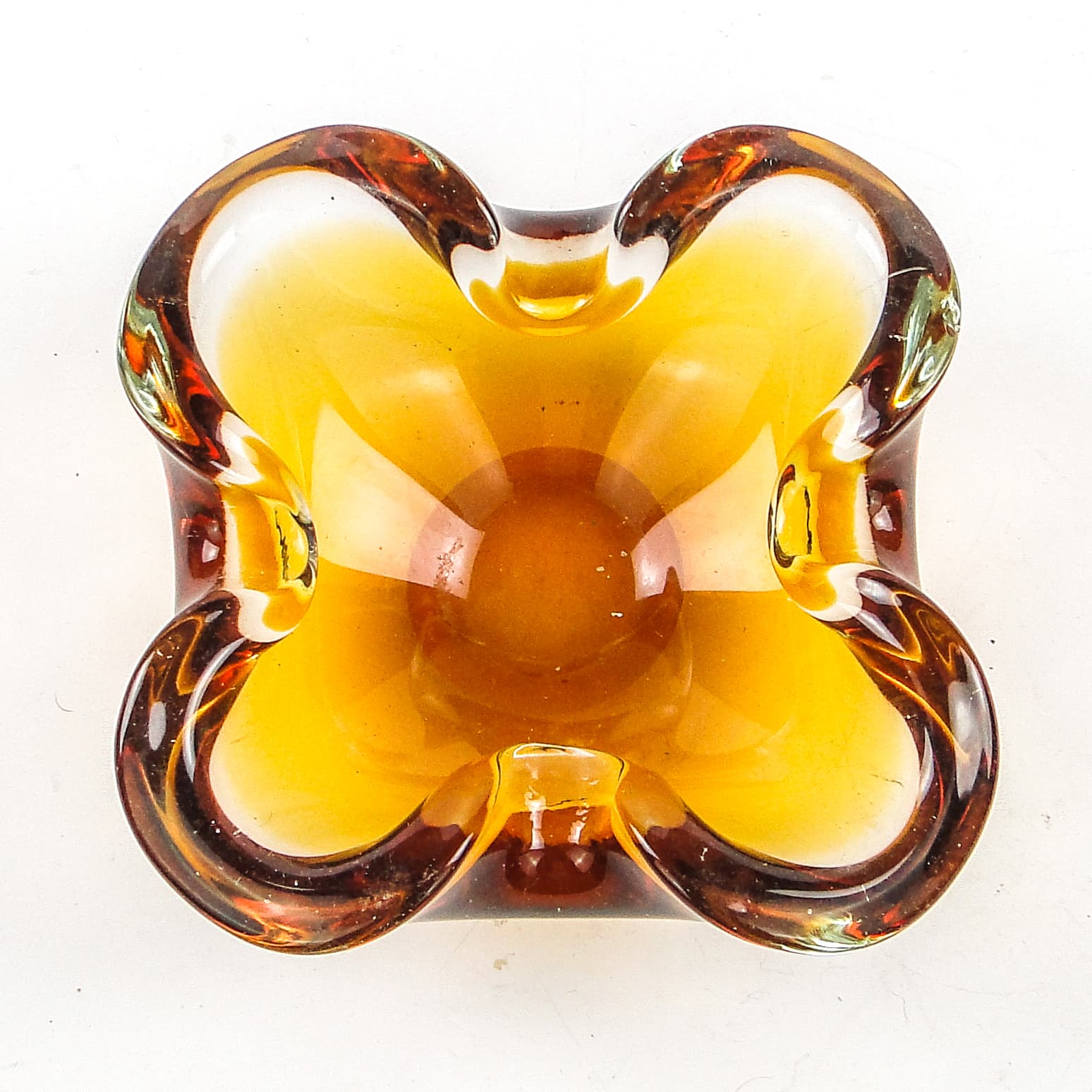 Sommerso desk organizer, Murano glass, Italy, 1950s. - 105141