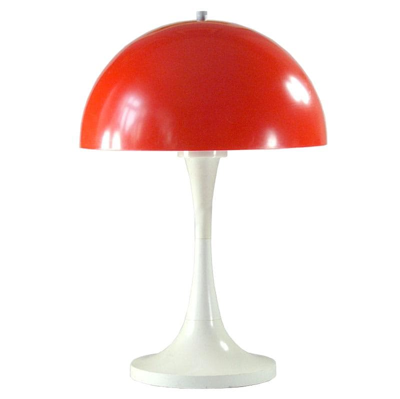 Czerwona lampa stołowa Space Age, Niemcy, lata 70.