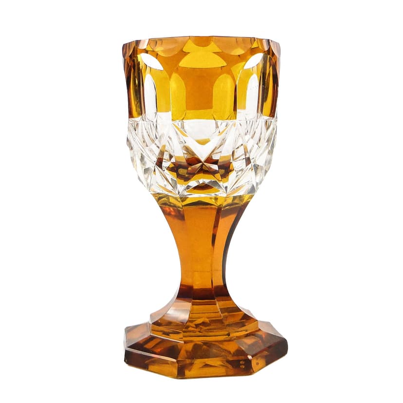 Art Deco goblet, Czechoslovakia, 1930s.