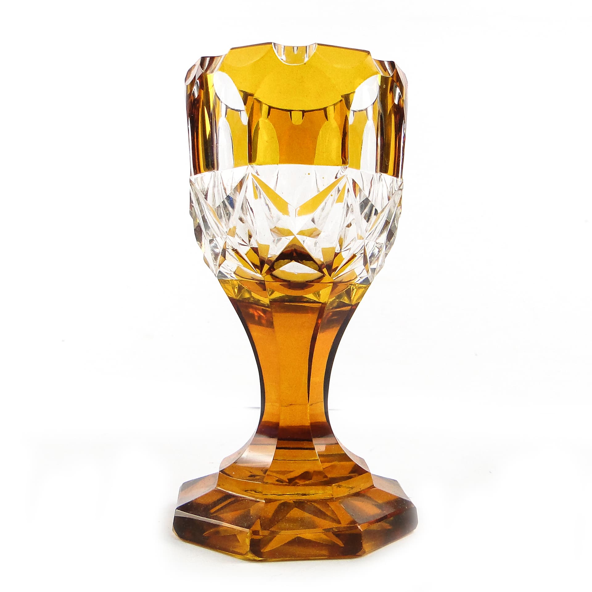 Kielich Art Deco, kryształ, Czechosłowacja, lata 30. - 105228