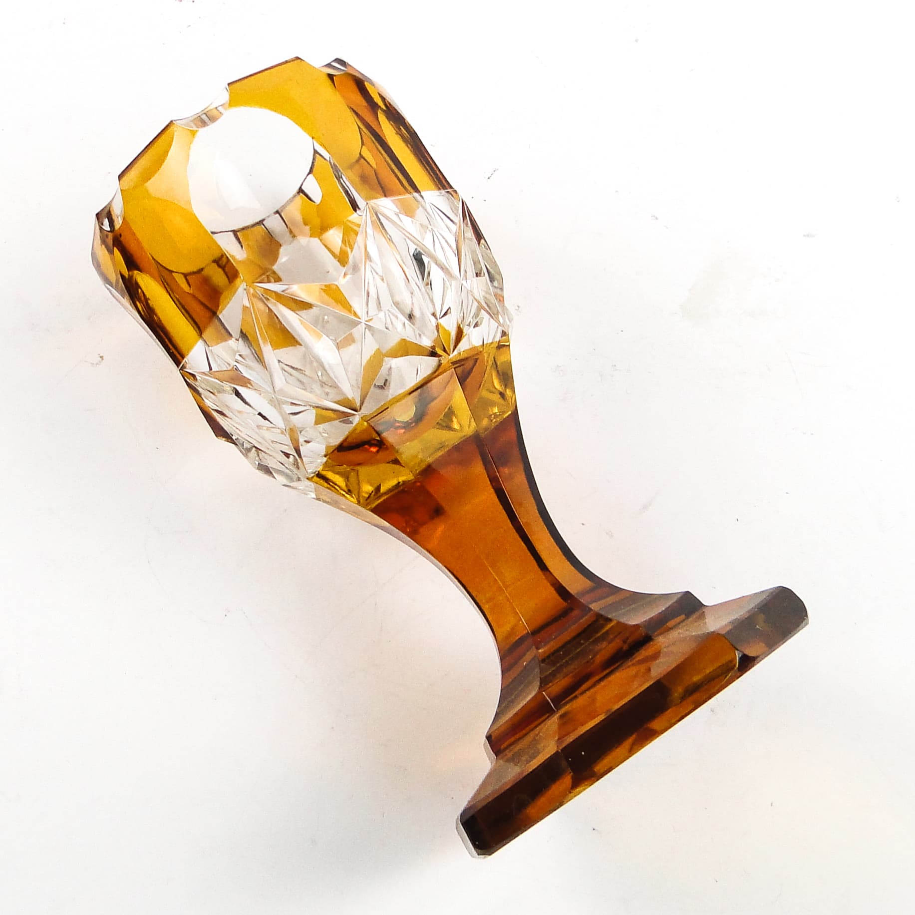 Kielich Art Deco, kryształ, Czechosłowacja, lata 30. - 105232