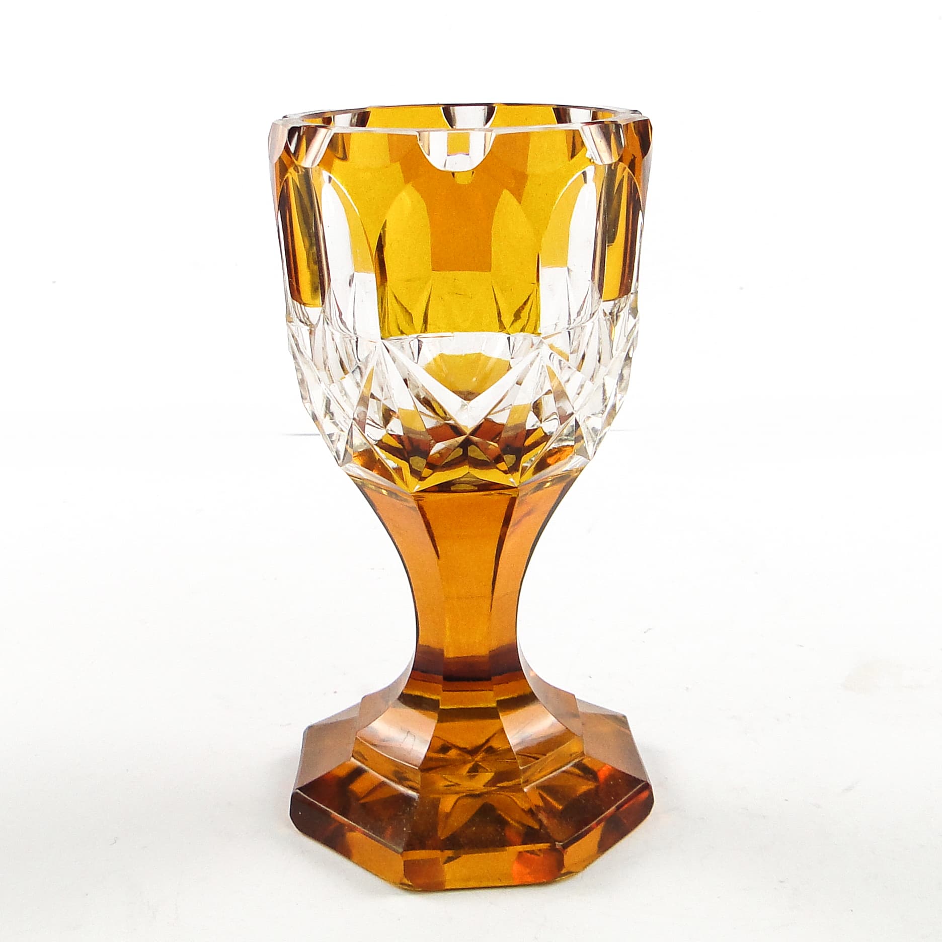 Kielich Art Deco, kryształ, Czechosłowacja, lata 30. - 105233