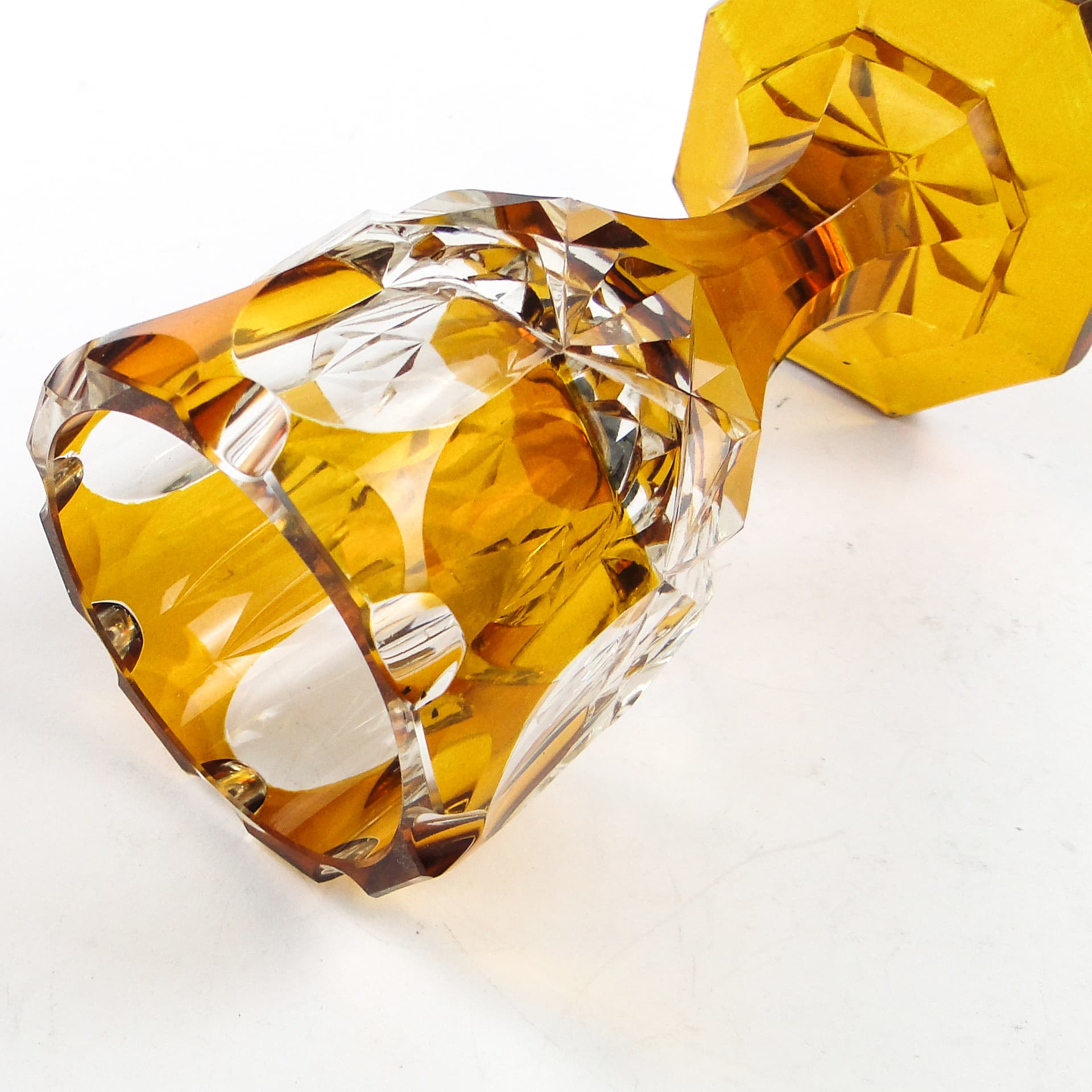 Kielich Art Deco, kryształ, Czechosłowacja, lata 30. - 105230