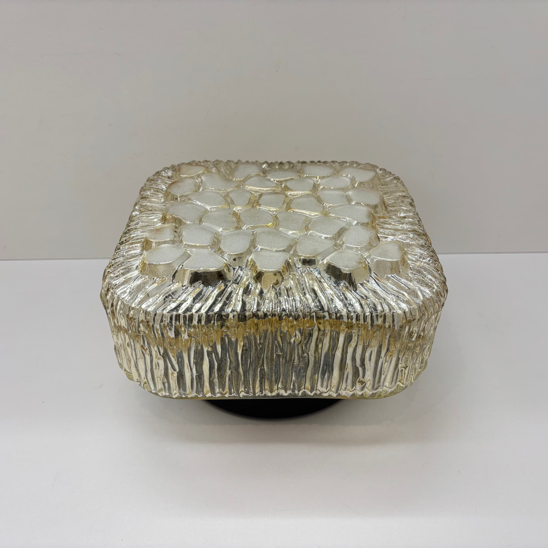 Plafon, transparentny, szkło, Dania, lata 70. - 105248