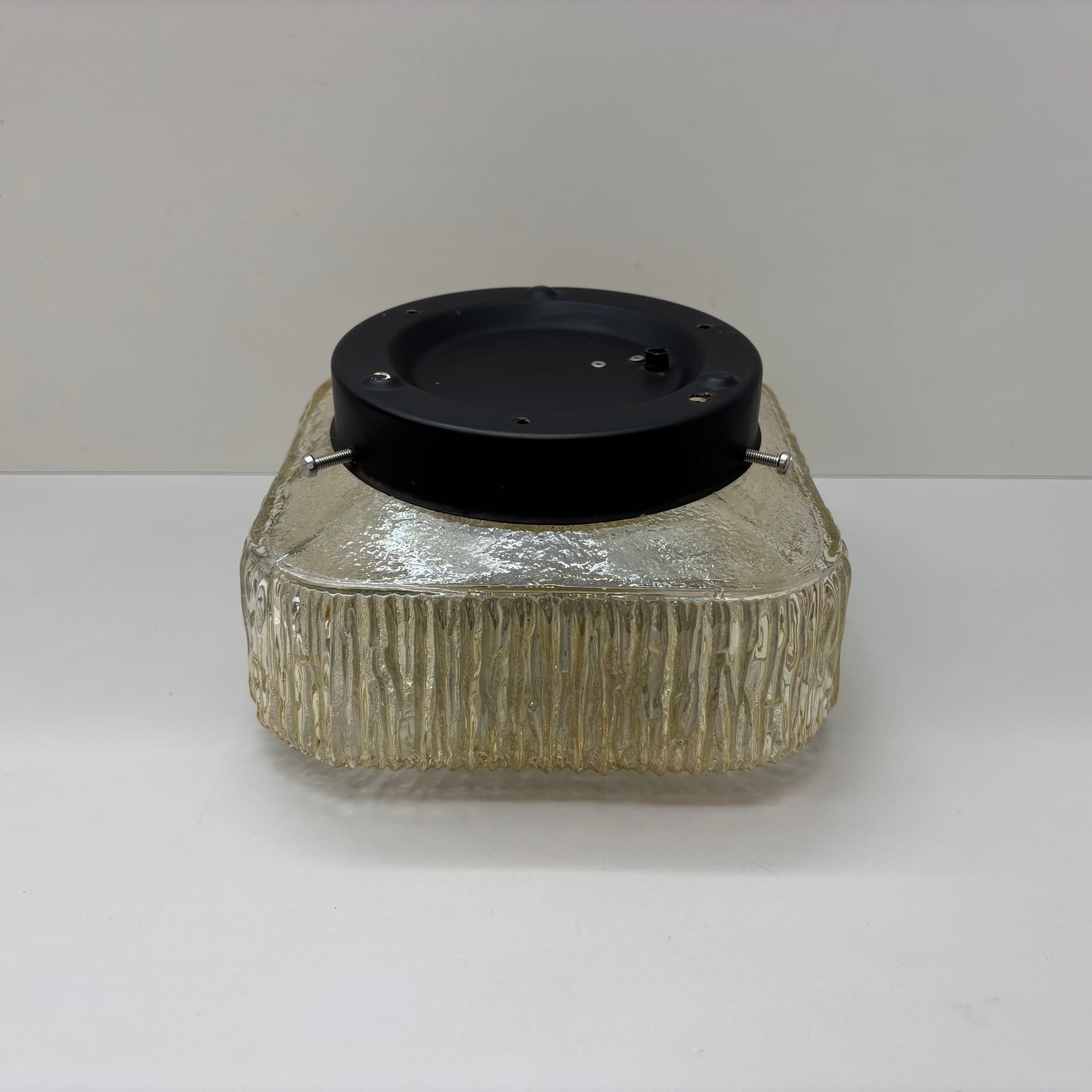 Plafon, transparentny, szkło, Dania, lata 70. - 105246