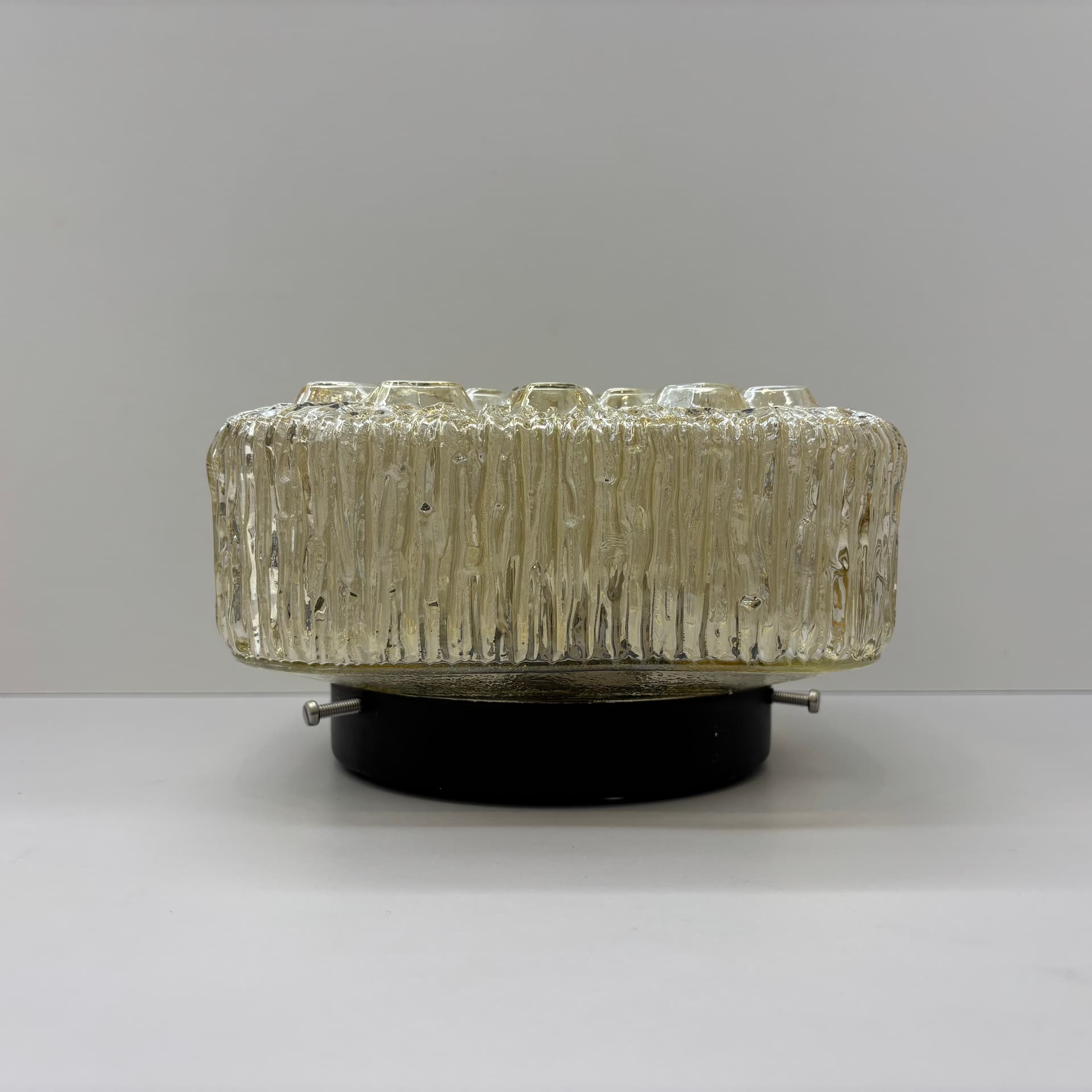 Plafon, transparentny, szkło, Dania, lata 70. - 105245