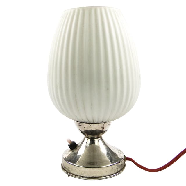 Art Deco bedside lamp, Poland, 1960s. - DIMENSION