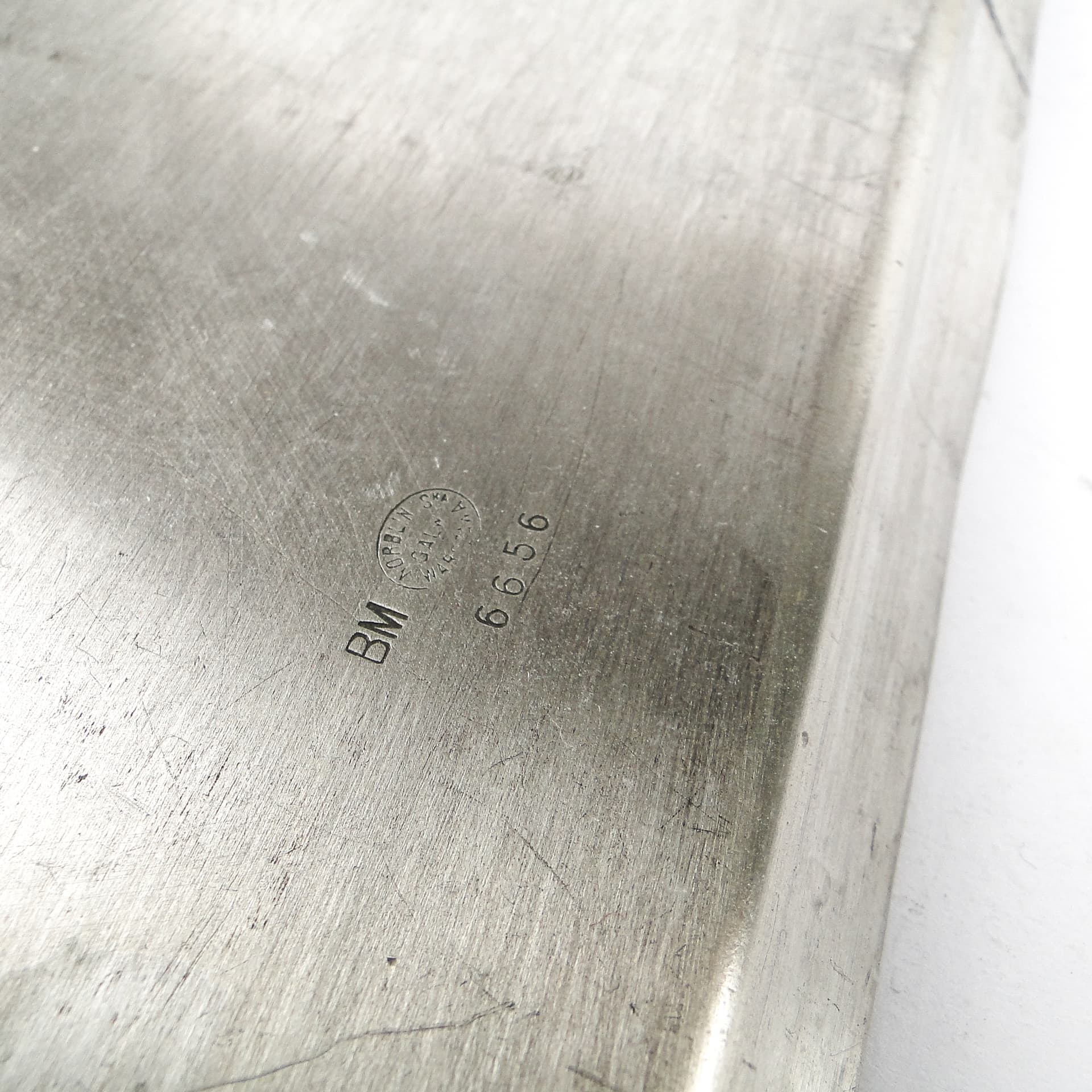 Taca Art Deco, mosiądz srebrzony, Norblin, Polska, lata 30. - 105334