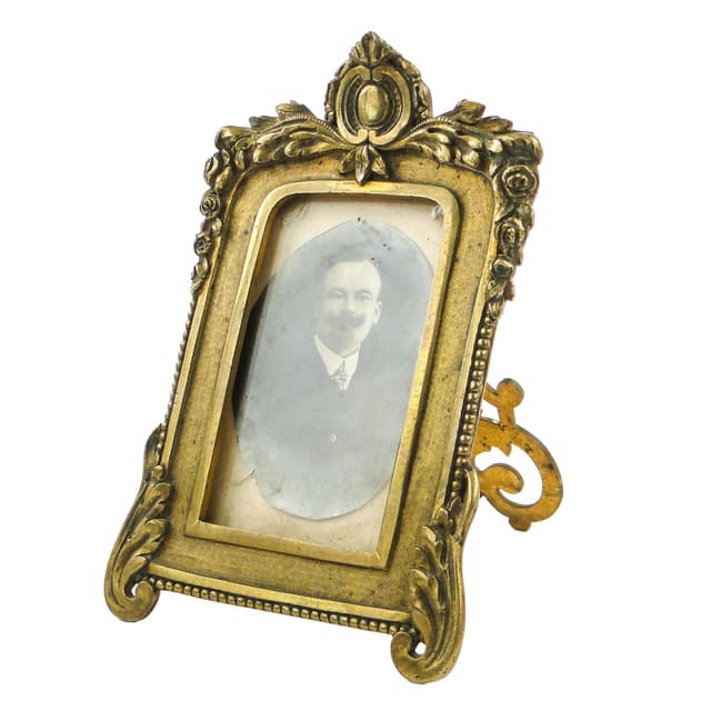 Empire photo frame, gilded bronze, France, 19th c. - DIMENSION