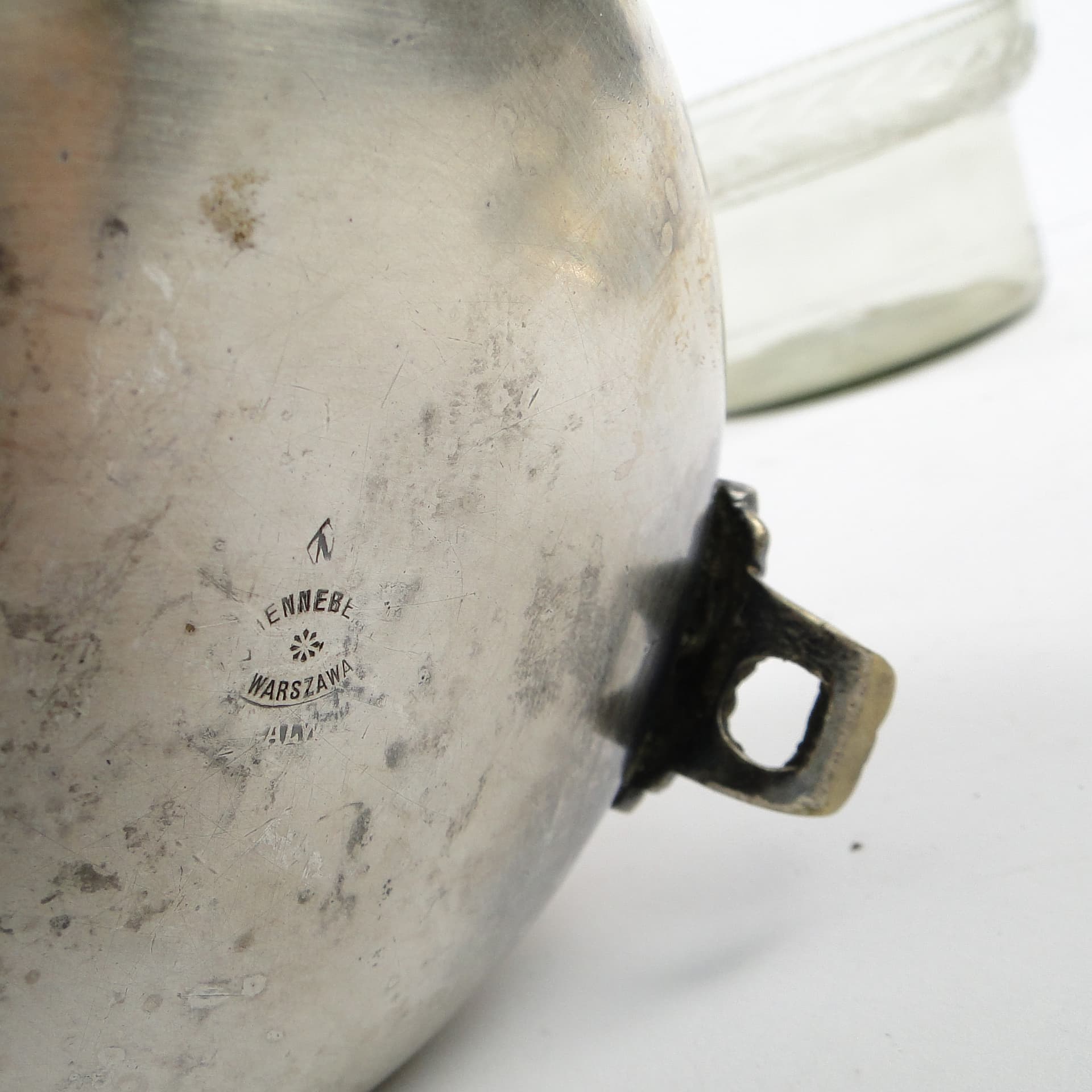 Kawiornica eklektyczna, mosiądz srebrzony, Bracia Henneberg, Polska, XIX w. - 105435