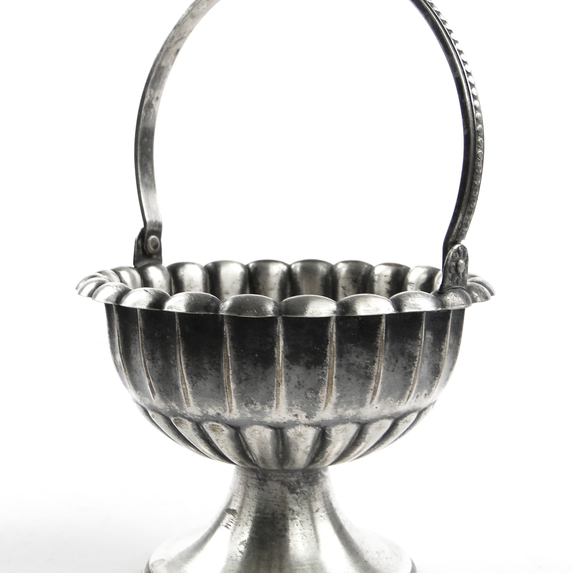 Cukiernica Art Nouveau, cyna lub metal srebrzony, Szwecja, początek XX w. - 105500